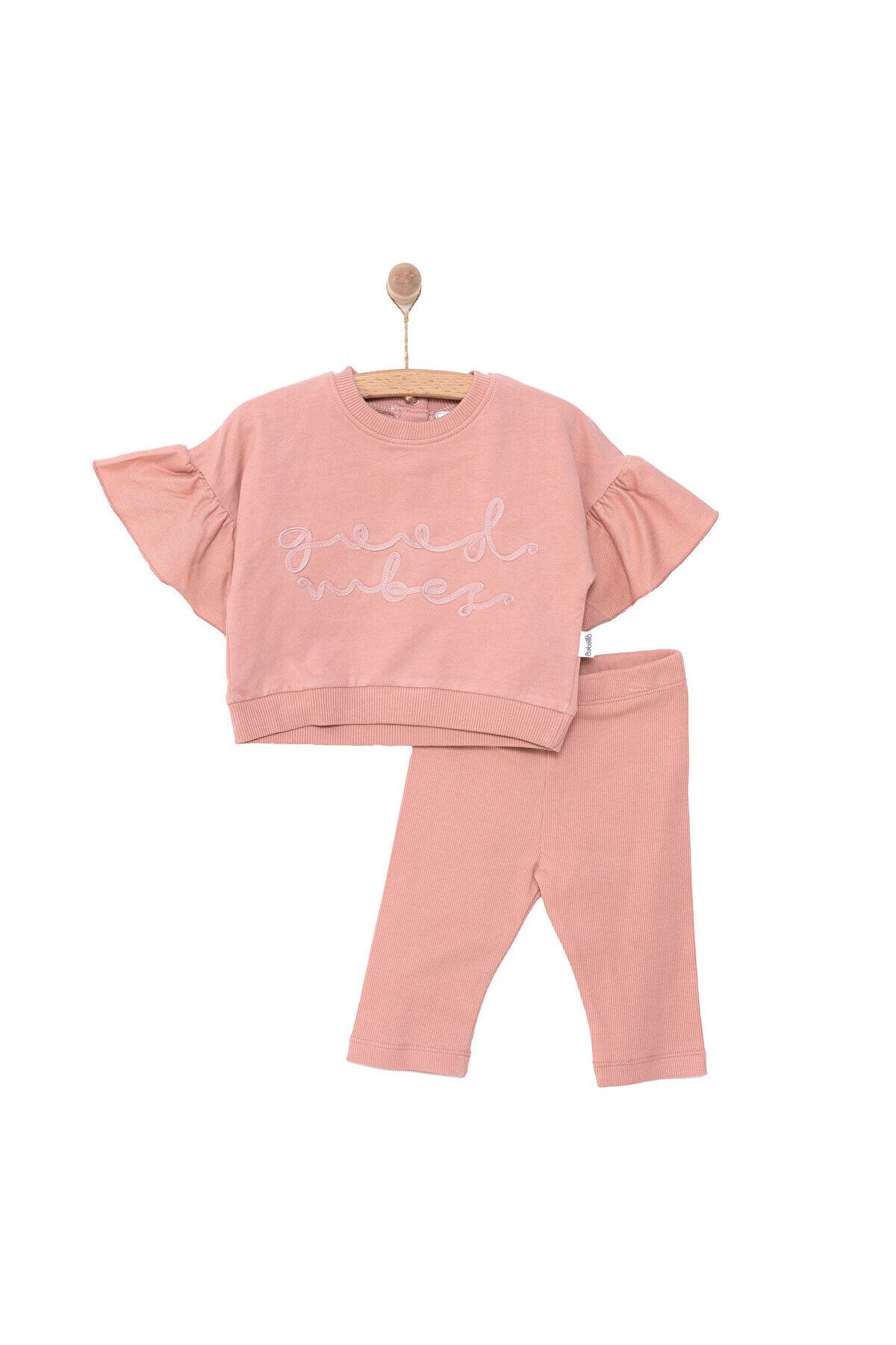 Bebetto Pink Pear Kız Tshirt-Şort Kız Bebek