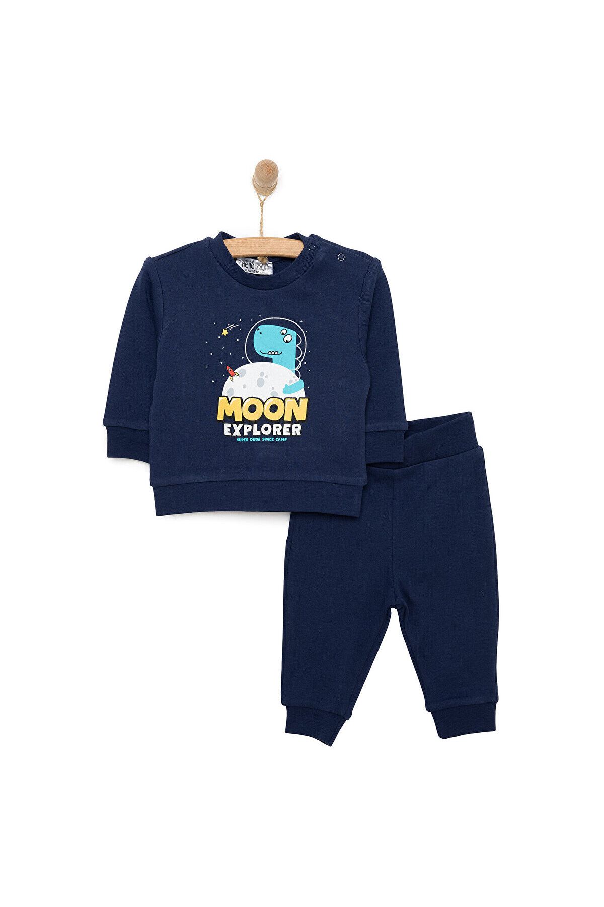 ست لباس ورزشی چاپی مردانه HelloBaby Basic برای نوزاد پسر ebebek Hello Baby
