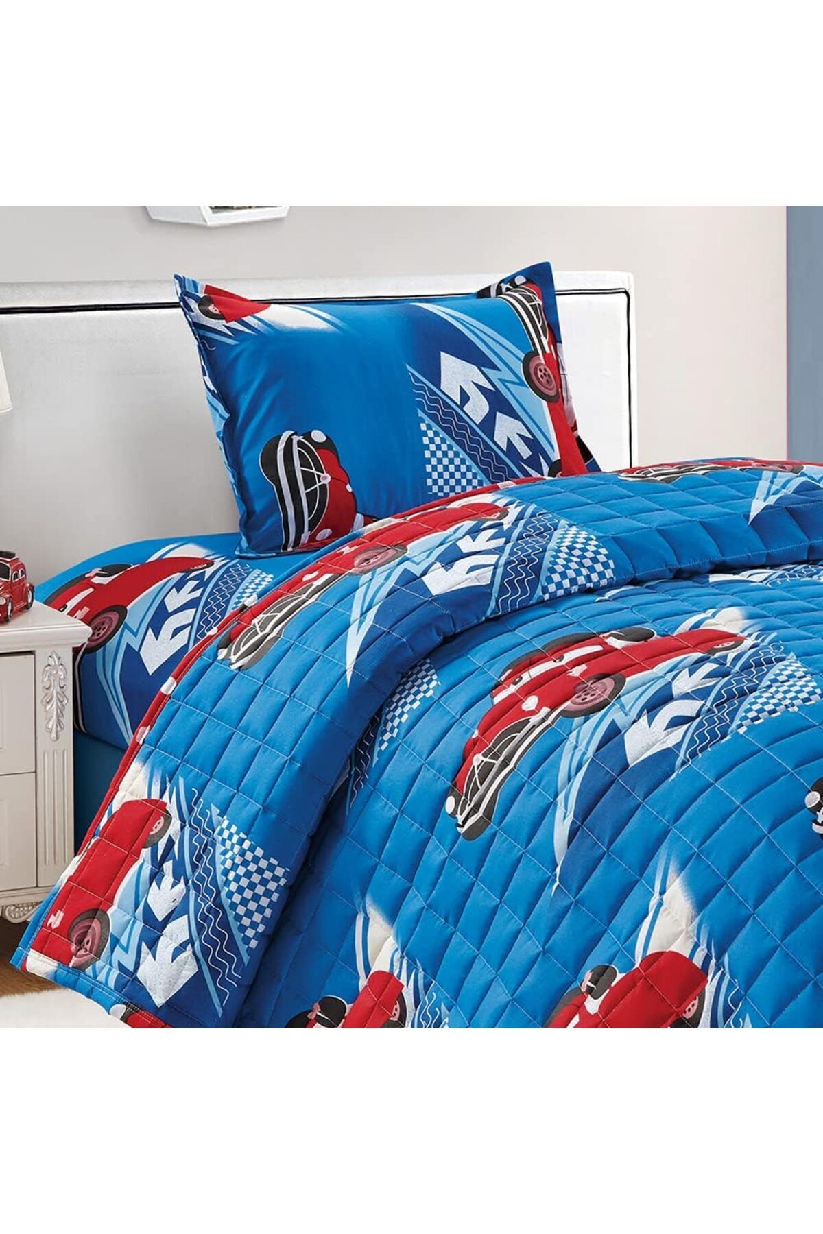 erorex-Kids Compressed Comforter Set Reversible Bedding Set For Boys Soft Breathable 3Pcs Single Size 150 4