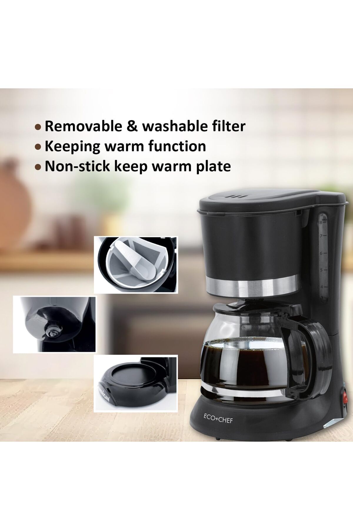 erorex-Coffee Maker Model Ocm125Lgl Stylish And Comfortable Programmable Timer And Easy To Use Controls 6