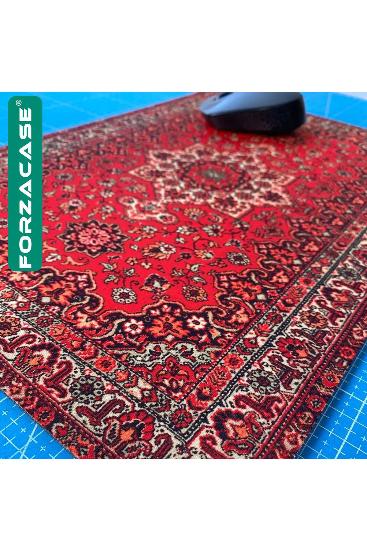 Forzacase-Carpet Patterned Non-Slip Silicone Based Mat Mouse Pad 30X25Cm Model 5 - Fc998 4