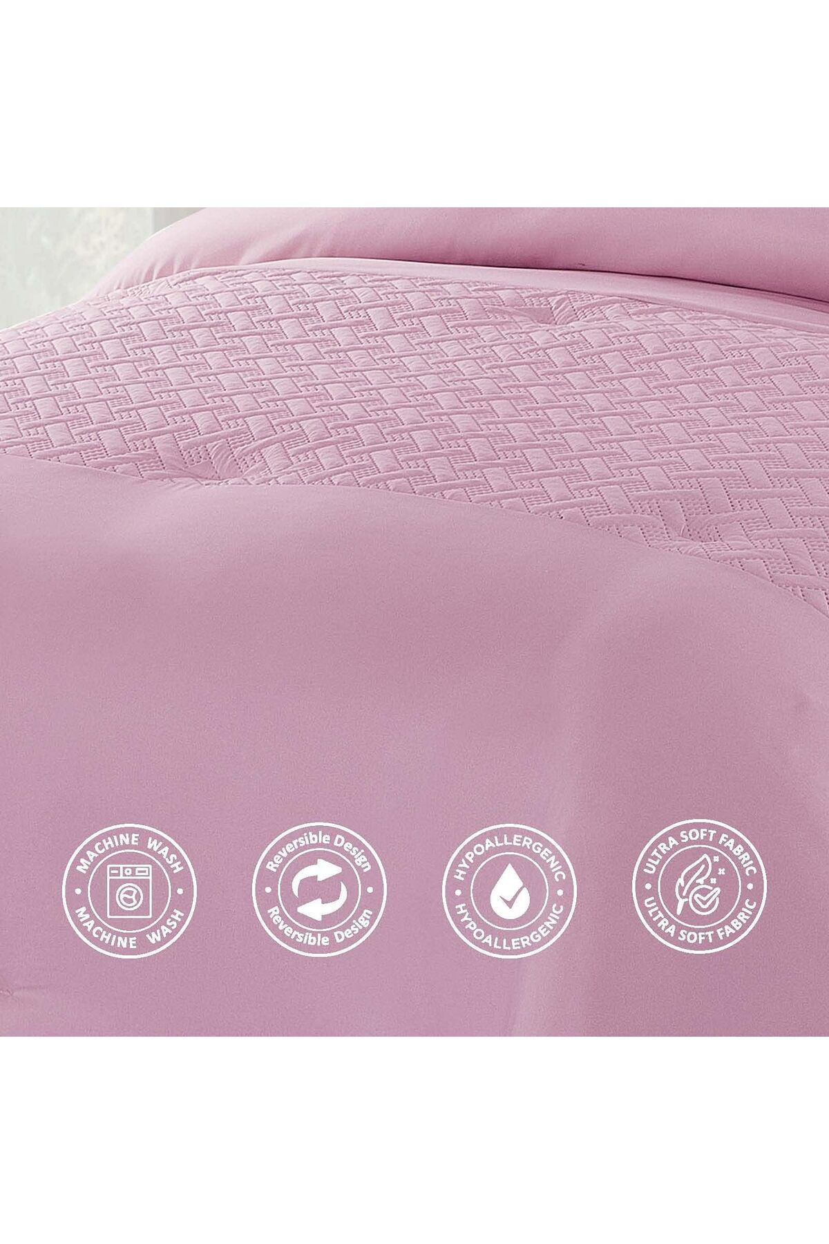 erorex-Bedding Comforter Set All Season Solid Comforter Set With Soft Bedding Cover And Matching Fitted 5