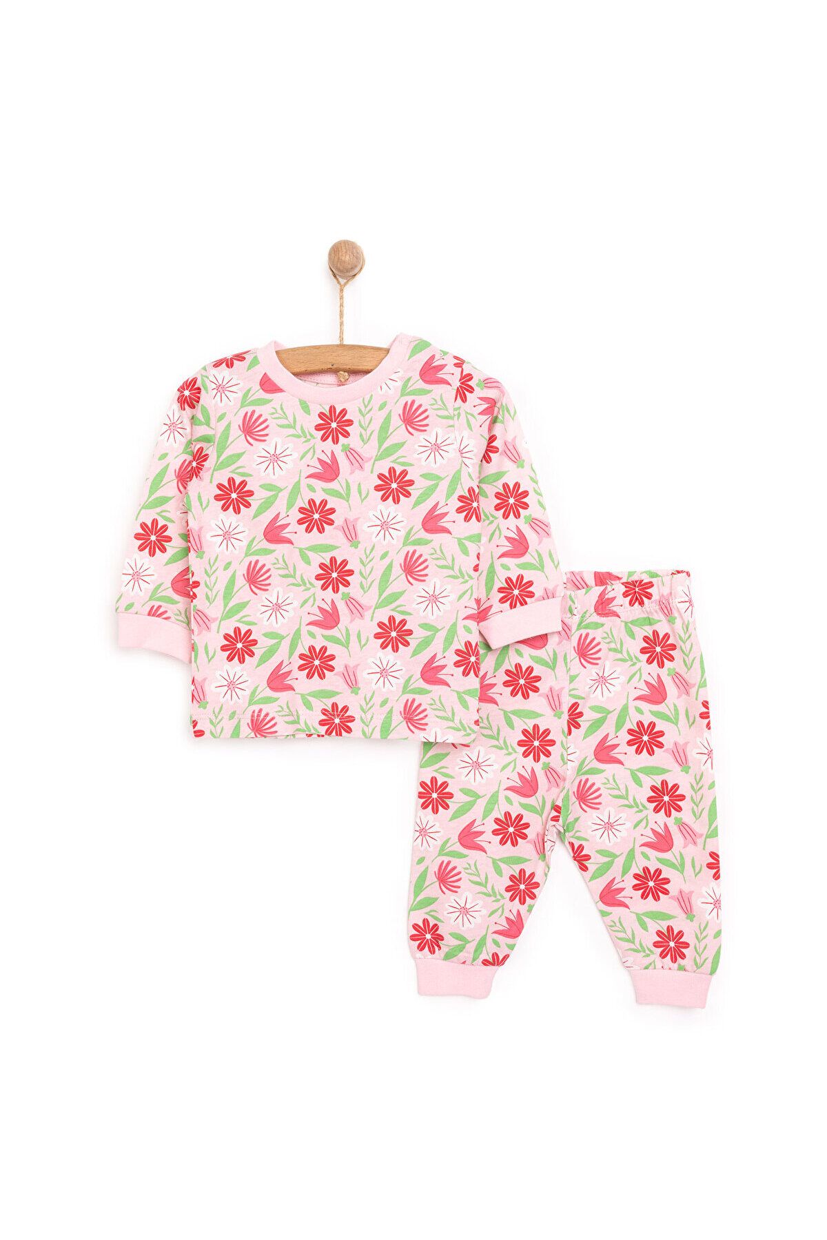 ست لباس خواب آستین بلند دخترانه HelloBaby طرح گلدار ebebek Hello Baby