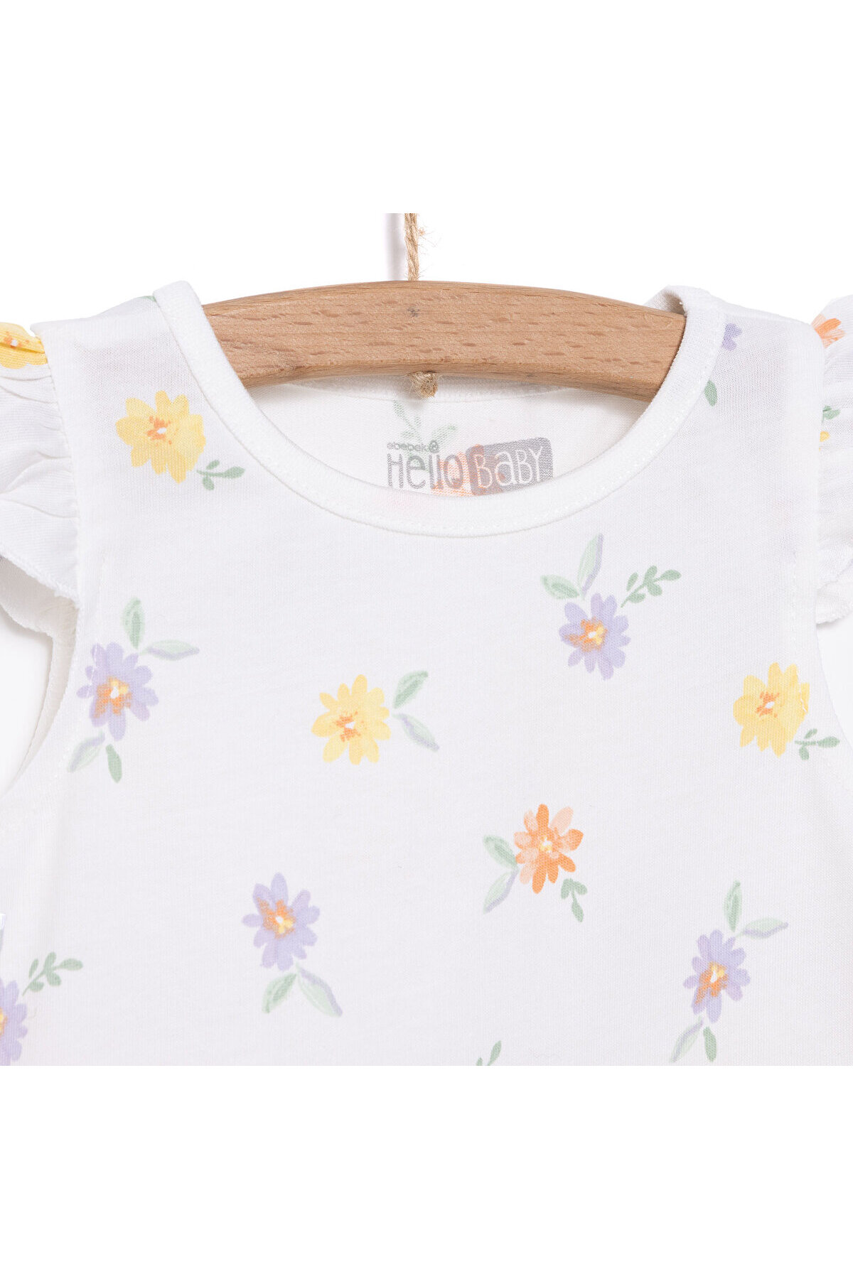 ebebek Hello Baby  HelloBaby Basic Kız Çiçek Desenli Elbise Kız Bebek - Görsel 3