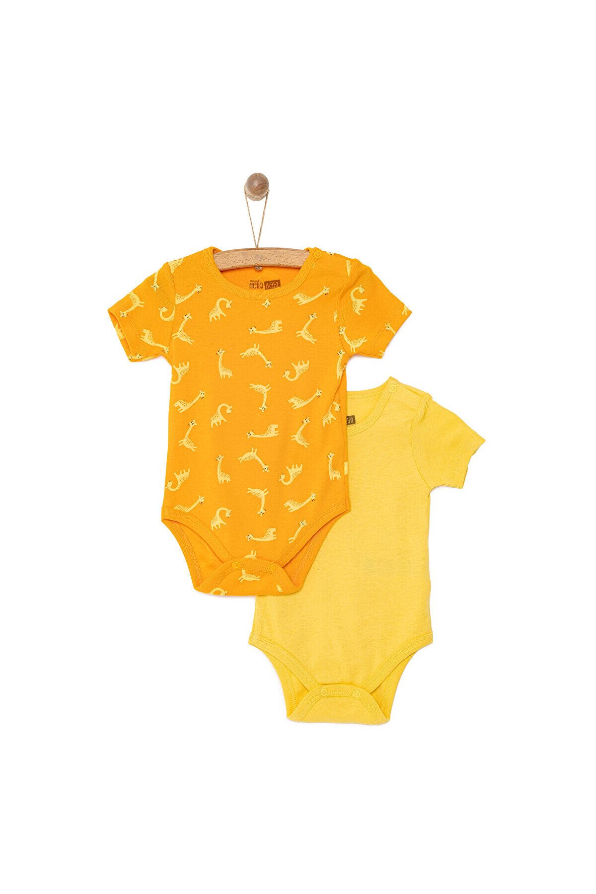 HelloBaby Unisex 2 Pack یونیسکس بدنه آستین کوتاه ebebek Hello Baby