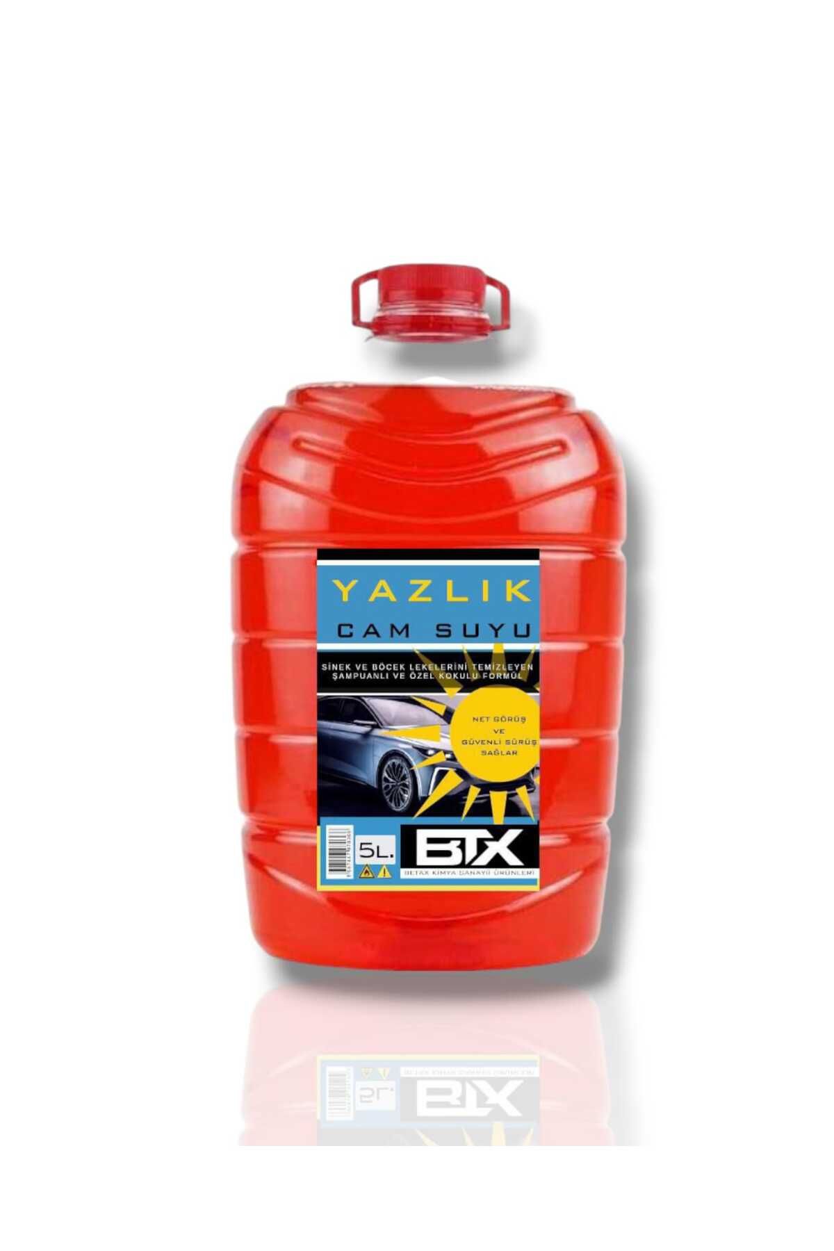 Betax Yazlık Oto Cam Suyu 5lt Böcek ve Sinek lekerine Özel