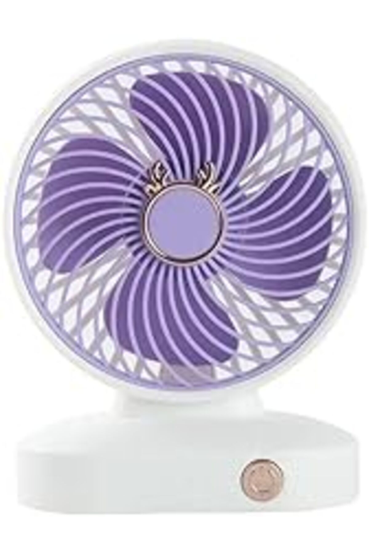 Mu Art Ahşap Yunhan Taşınabilir Mini Usb Masa Üstü Fan (Mor)