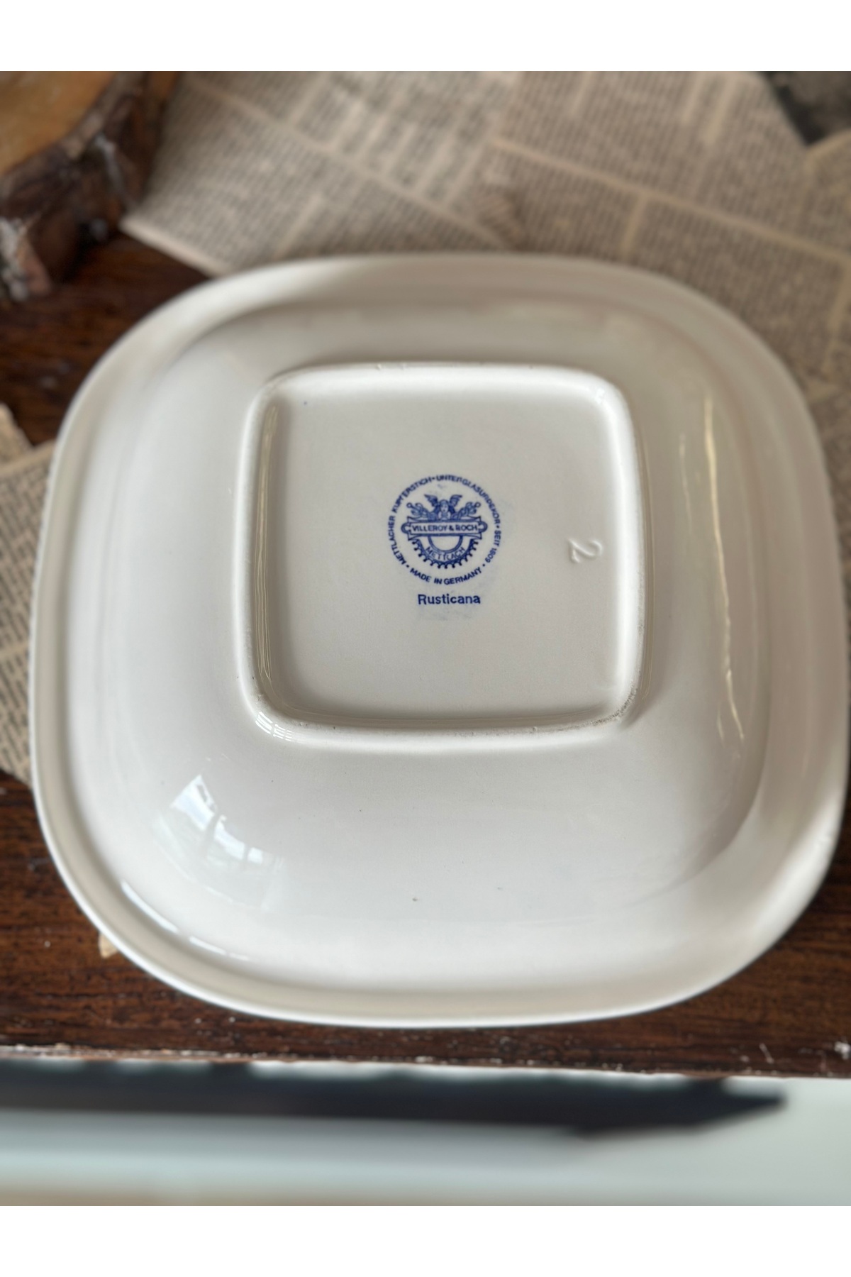 Villeroy & Boch Villeroy Boch Rusticana Mavi Kare Çukur Salata