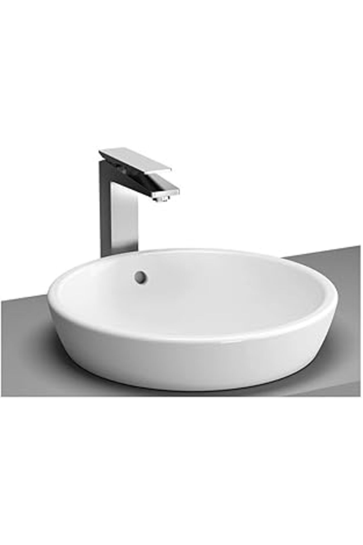 karadağsb Vitra Metropole 5940B003-0012 Yuvarlak Çanak Lavabo, 45 Cm, Beyaz