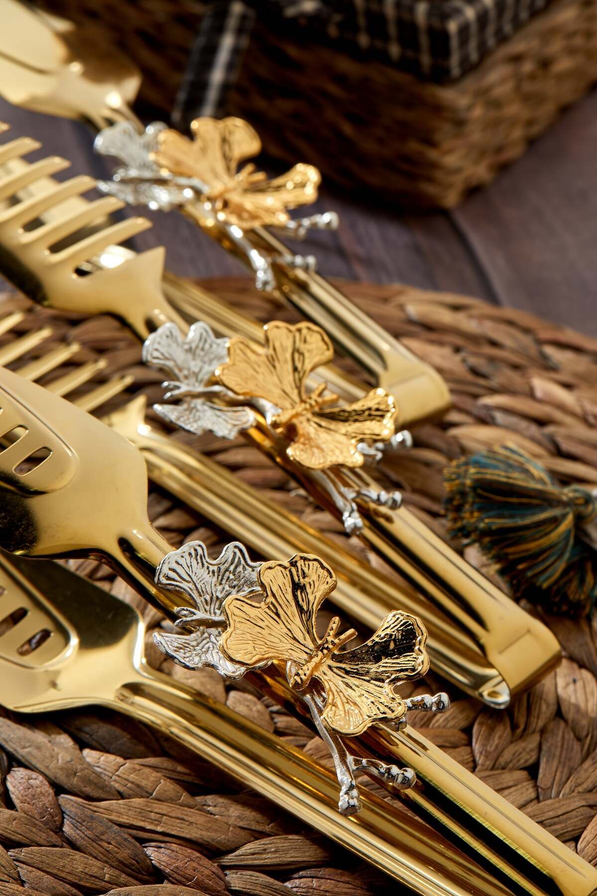 Milenay-Set of 3 Decorative Serving Tongs - Butterfly Detail, Elegance and Functionality Together 6