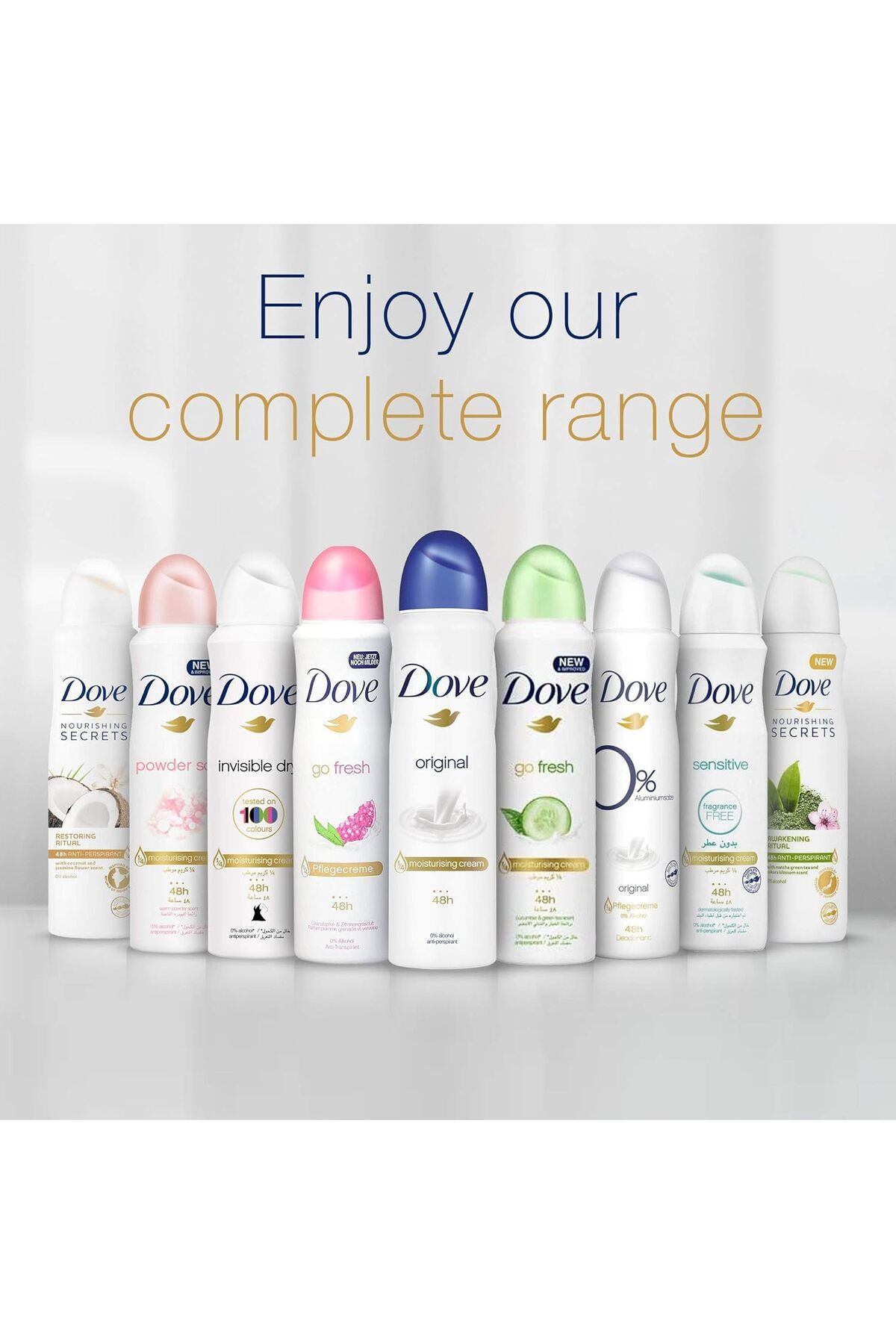 Dove-GO FRESH POMEGRANATE & LEMON DEODORANT SPRAY 150 ML X 6 7