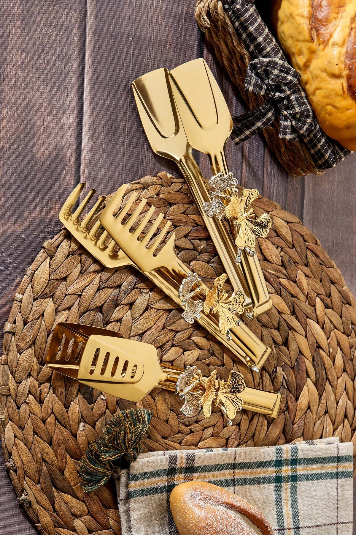 Milenay-Set of 3 Decorative Serving Tongs - Butterfly Detail, Elegance and Functionality Together 7