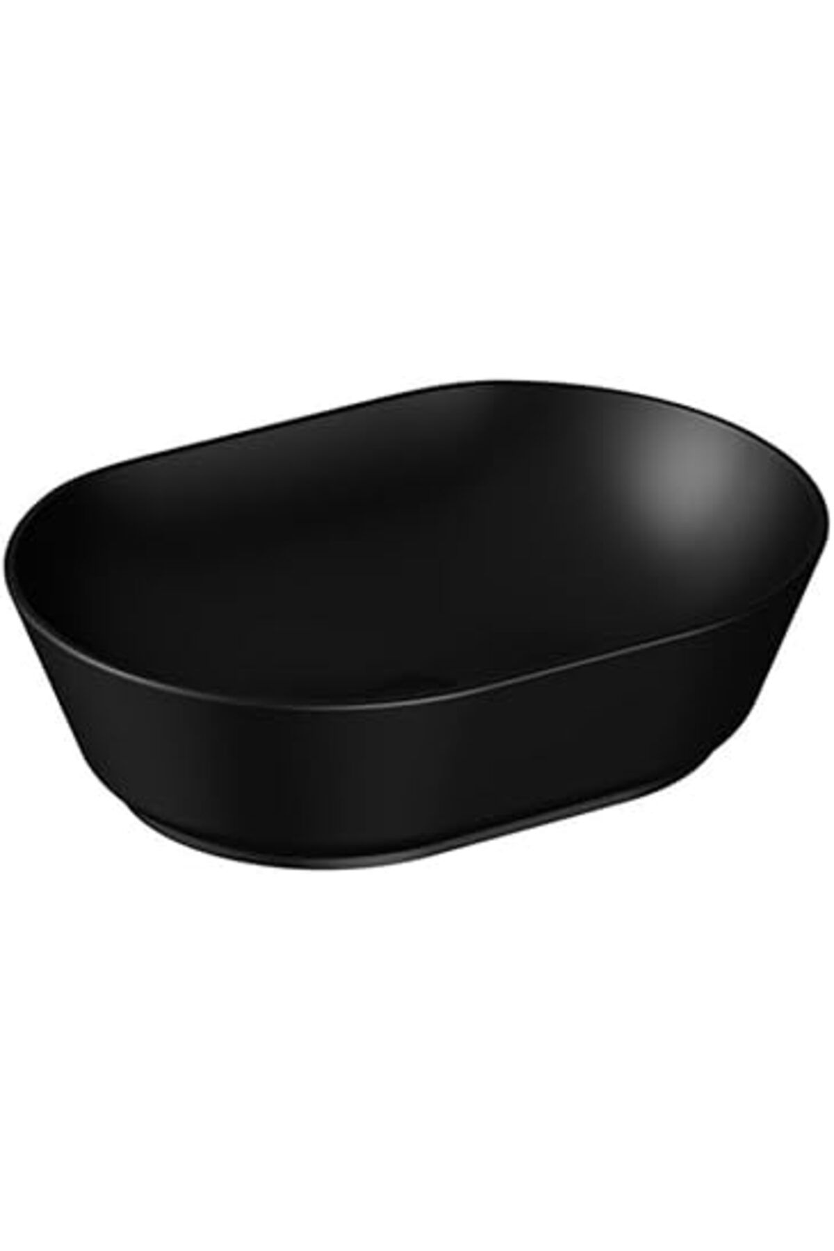 karadağsb Vitra Geo 7427B083-0016 Oval Çanak Lavabo, 55 Cm, Mat Siyah