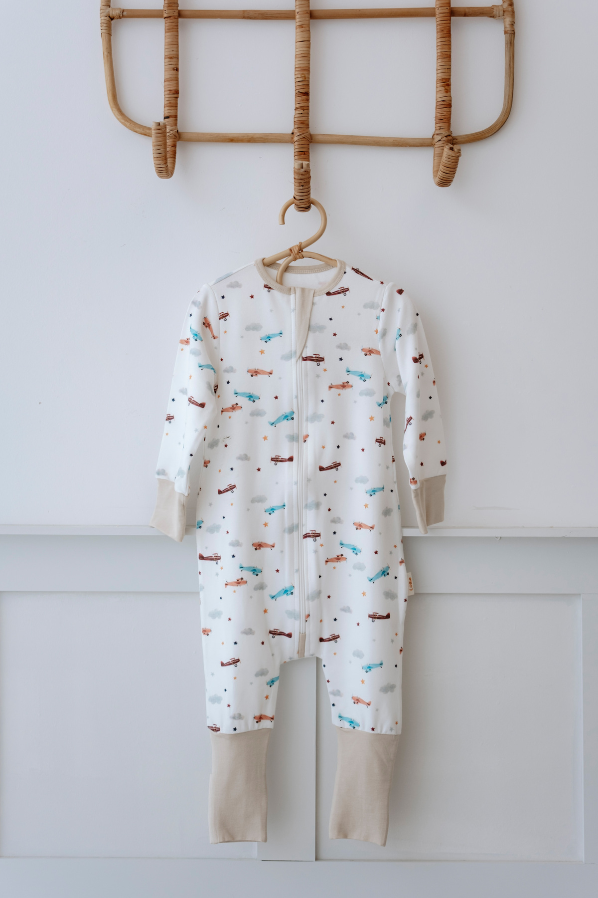 Lollie Baby&Kids Bebek Uyku Tulumu 1.0 TOG, Modal & Pamuk - Uçaklar fotoğrafı 2 (önizleme)