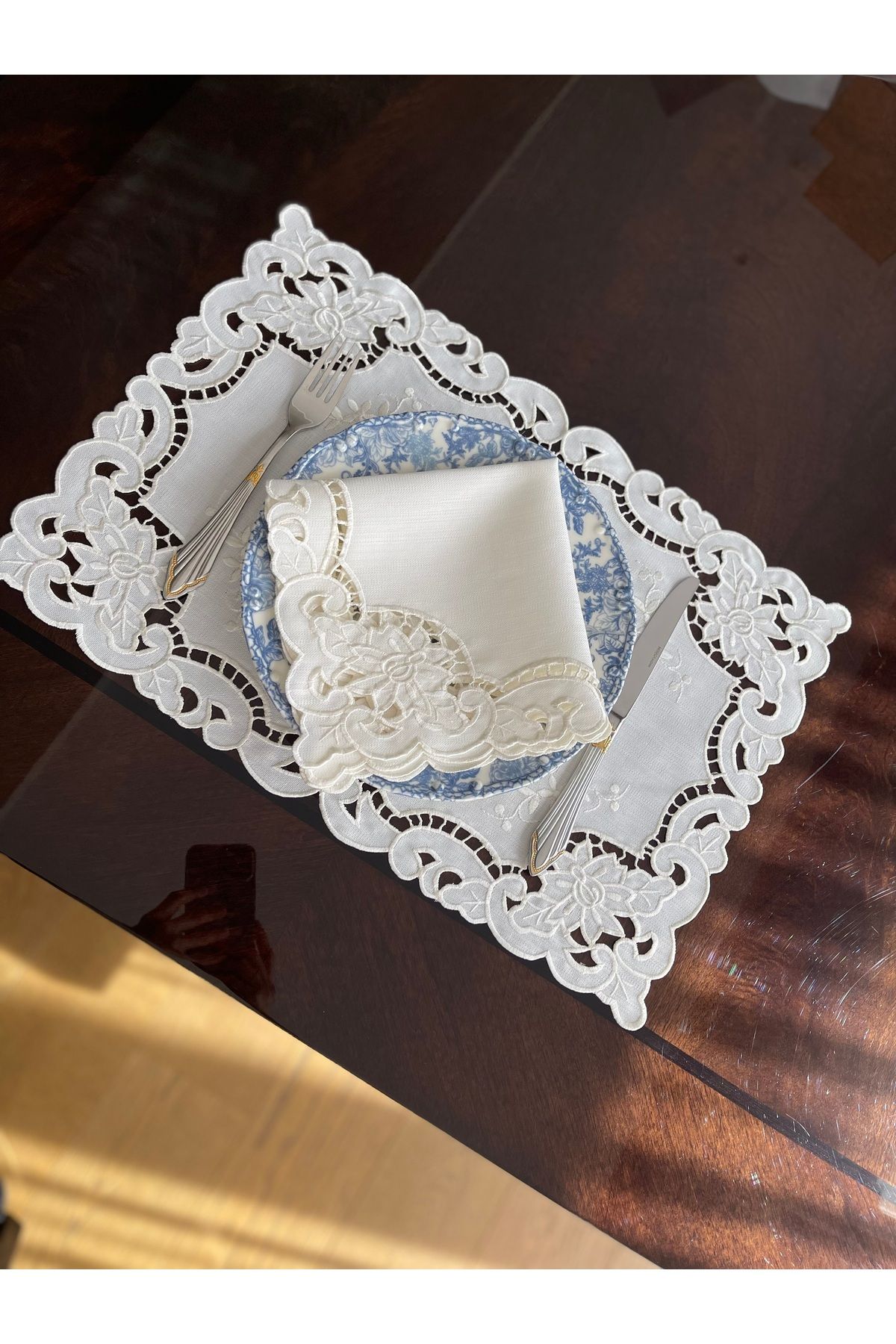 QBR Home-Hole Work Service Presentation Napkin. Rose Model (1 Piece) 3