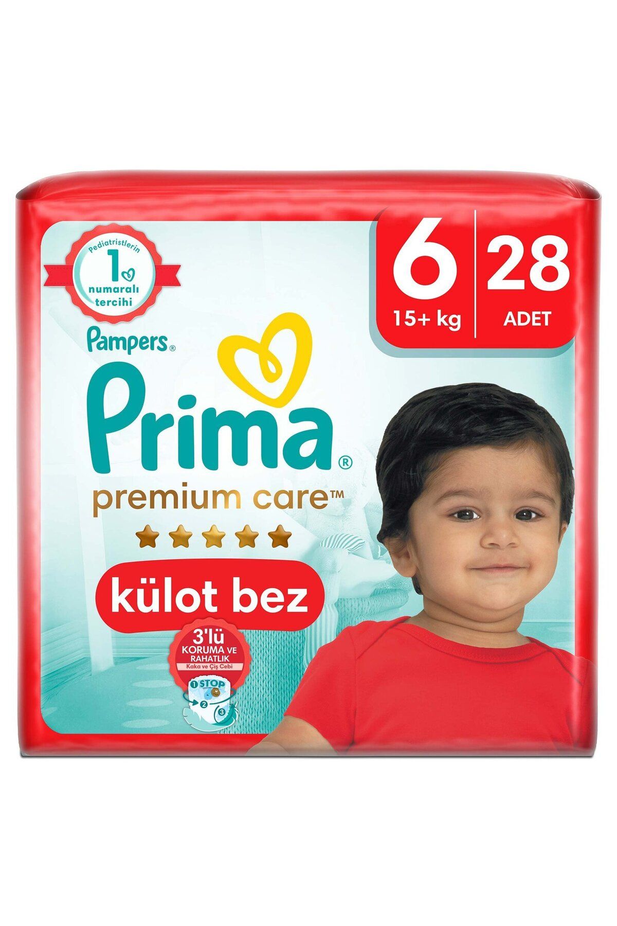 Prima Külot Bebek Bezi Premium Care 6 Numara 28'li 15+ kg
