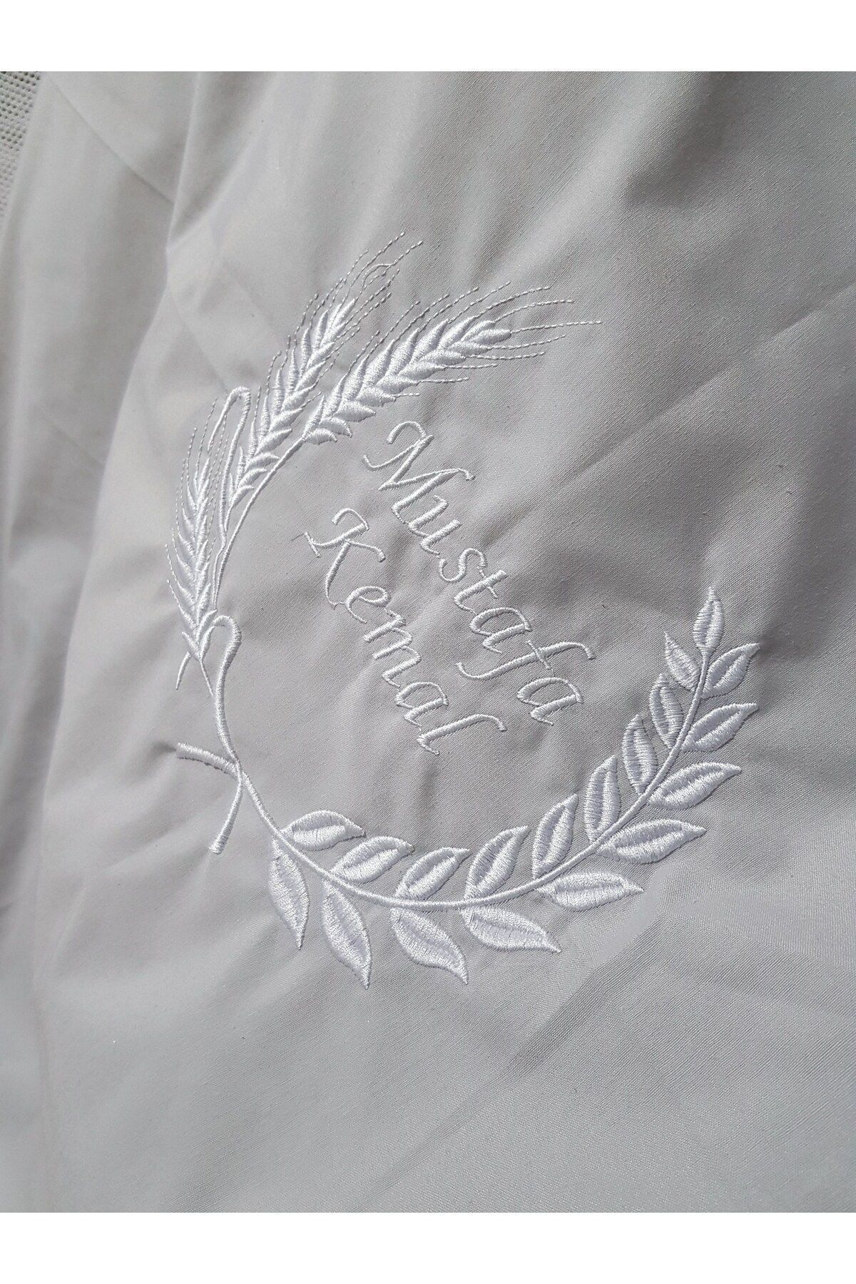 Baby Clime 70x110 Nakışlı Bebek Uyku Seti Isimli - Lüks Cibinlik Ve Aparat - Başak Buğday Motifi fotoğrafı 7 (önizleme)