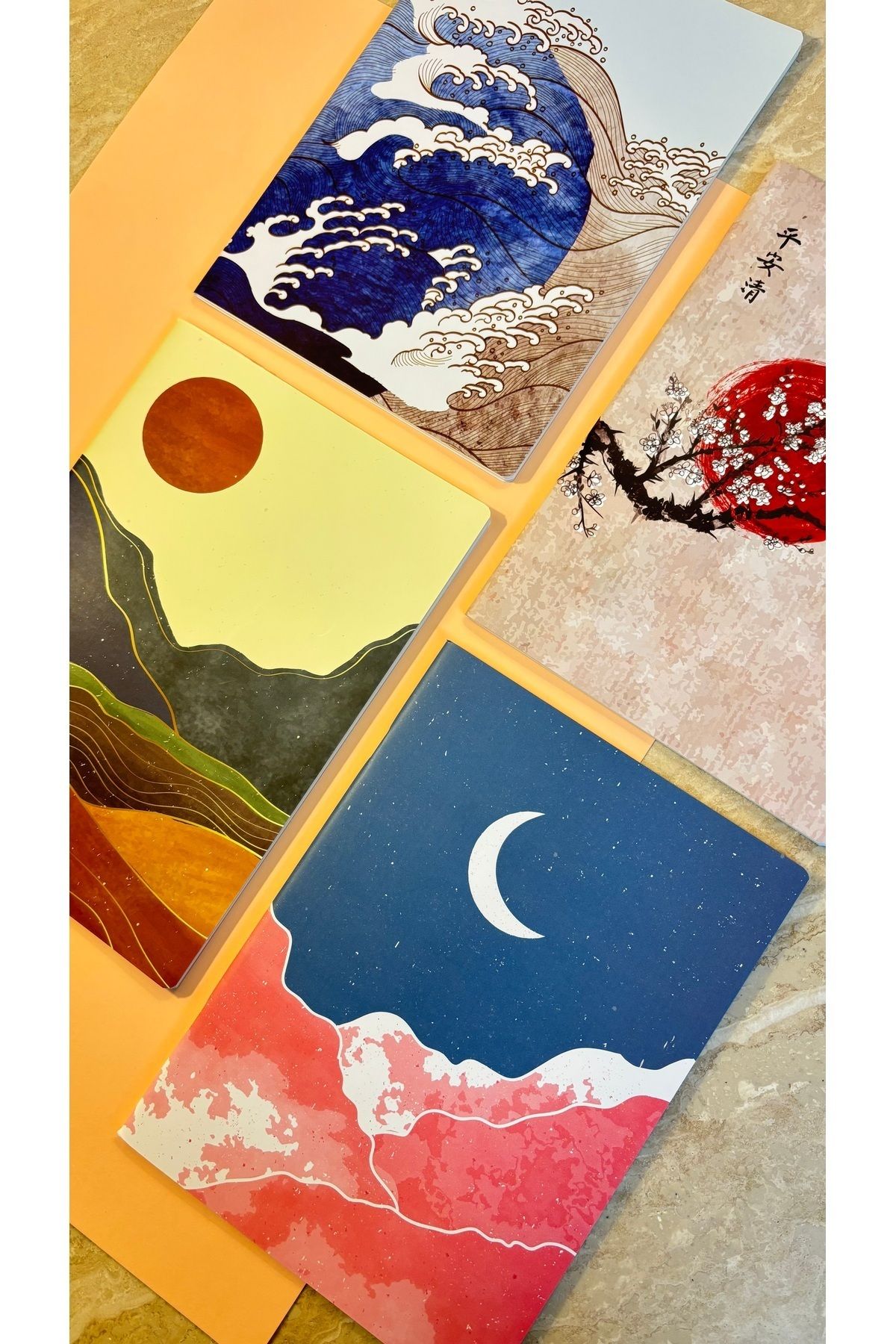 Apeirona | Limitless Art-Large Size 4 Pieces Wire Stitched NoteBook Set 5