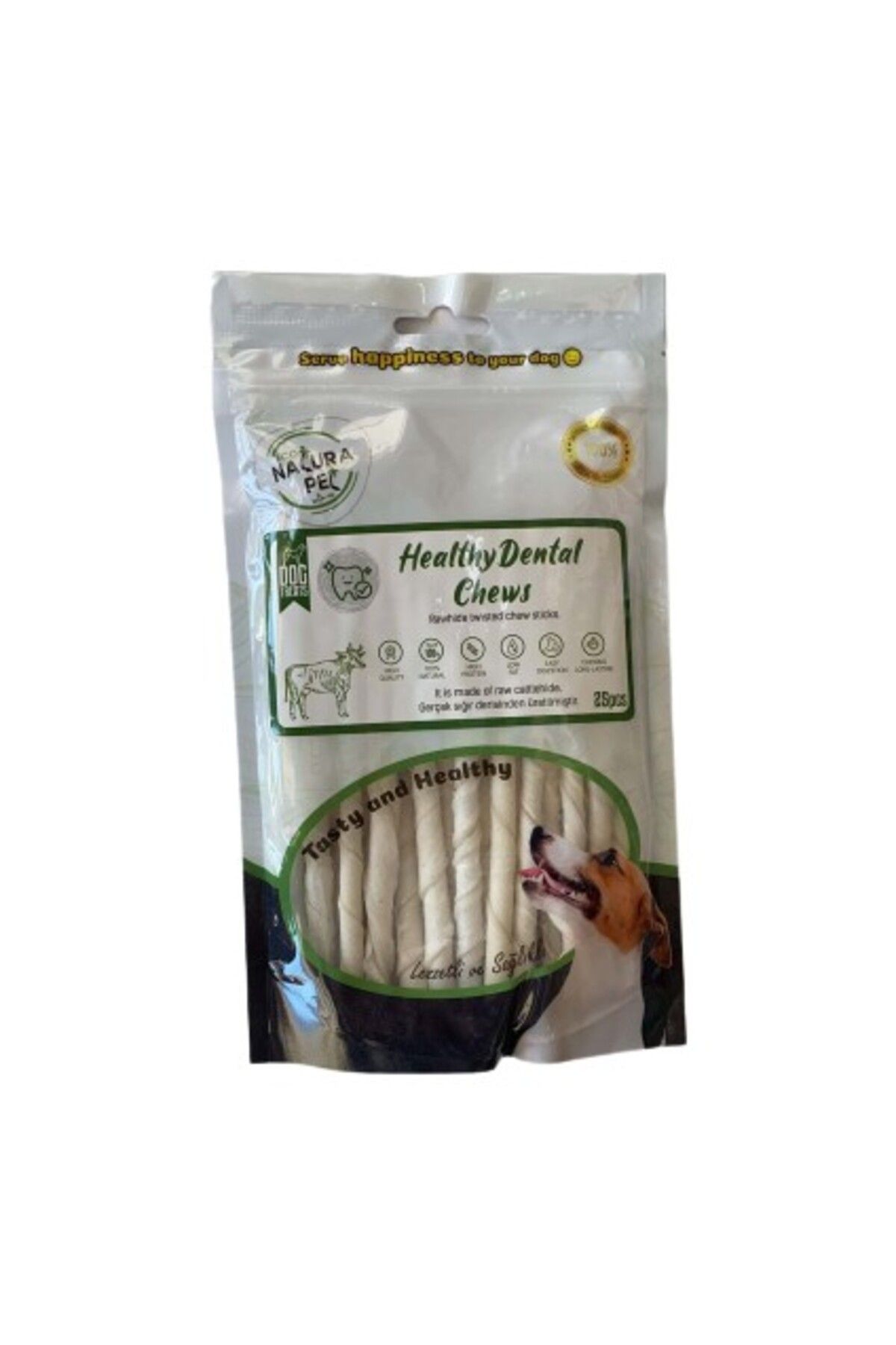 Natura Pet Eco Natura Pet Healty Dental Bones Beyaz Press Kemik 17CM 20*li 1600GR