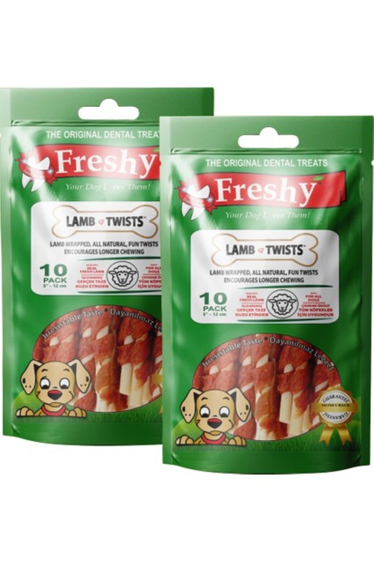 Furlo Freshy Lamb Twists - Kuzu Etli Burgu Çubuk 200 gr - 2'li Set