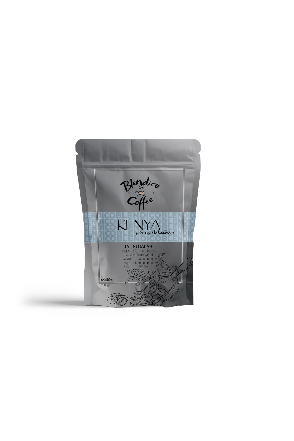 BLENDICO Kenya Yöresel Kahve 250 gr (Çekirdek)