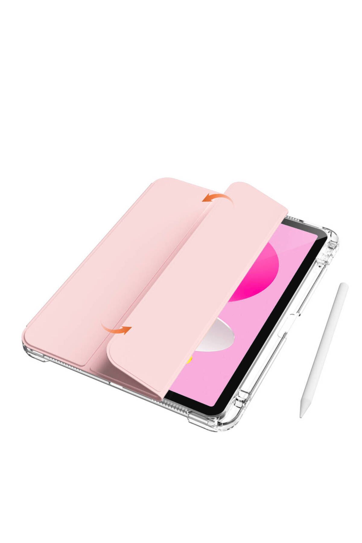 Alan Tech-iPad 11Th Generation 2025 Case Zore Sliding Tablet Case with Magnetic Detachable Airbag - Navy Blue 6