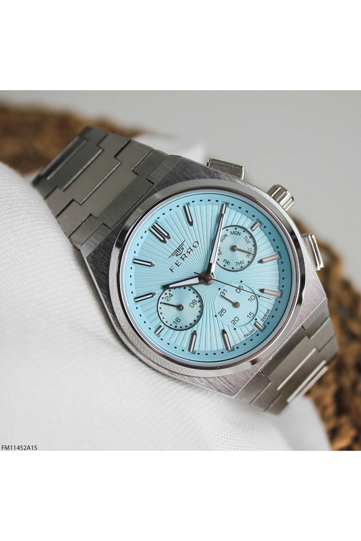 FERRO-Fm11452A15 Men's Wrist Watch with Steel Cord 3