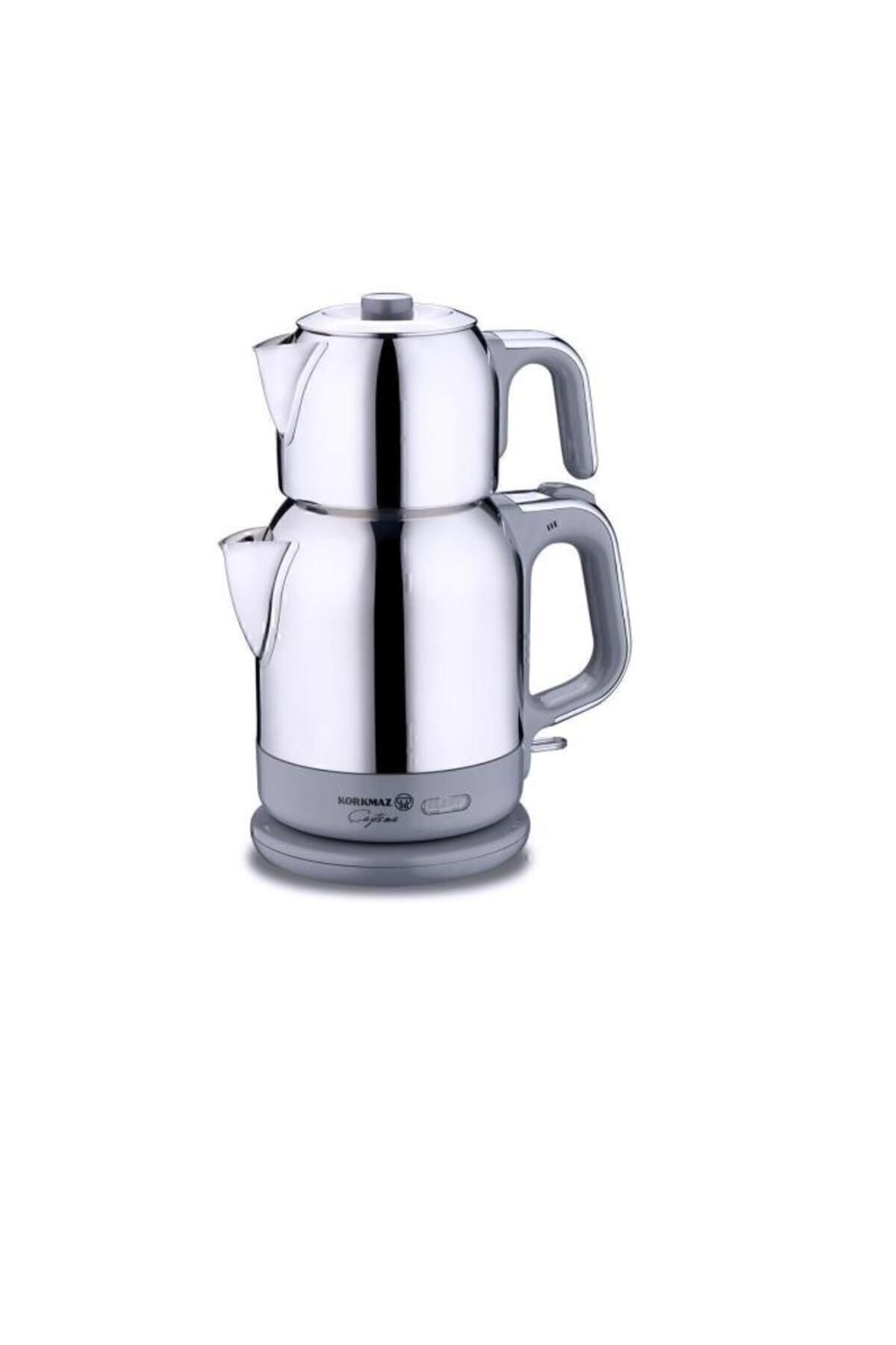 KORKMAZ-A331-10 Çaytema Electric Teapot Inox Gray 1