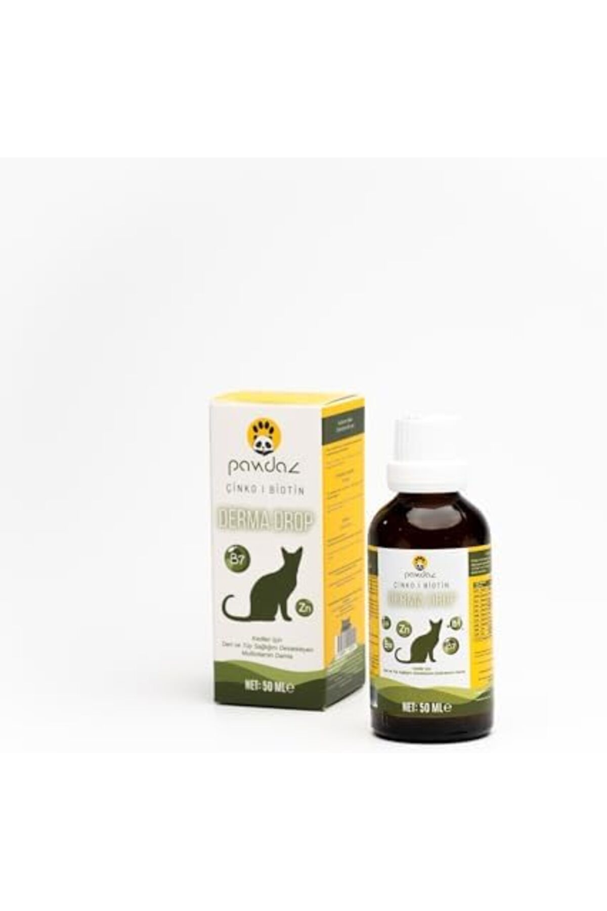 Furlo pawdaz DermaDrop - Deri ve tüy sağlığını destekleyen damla (Biotin, Çinko, B Vitaminleri) Kedi