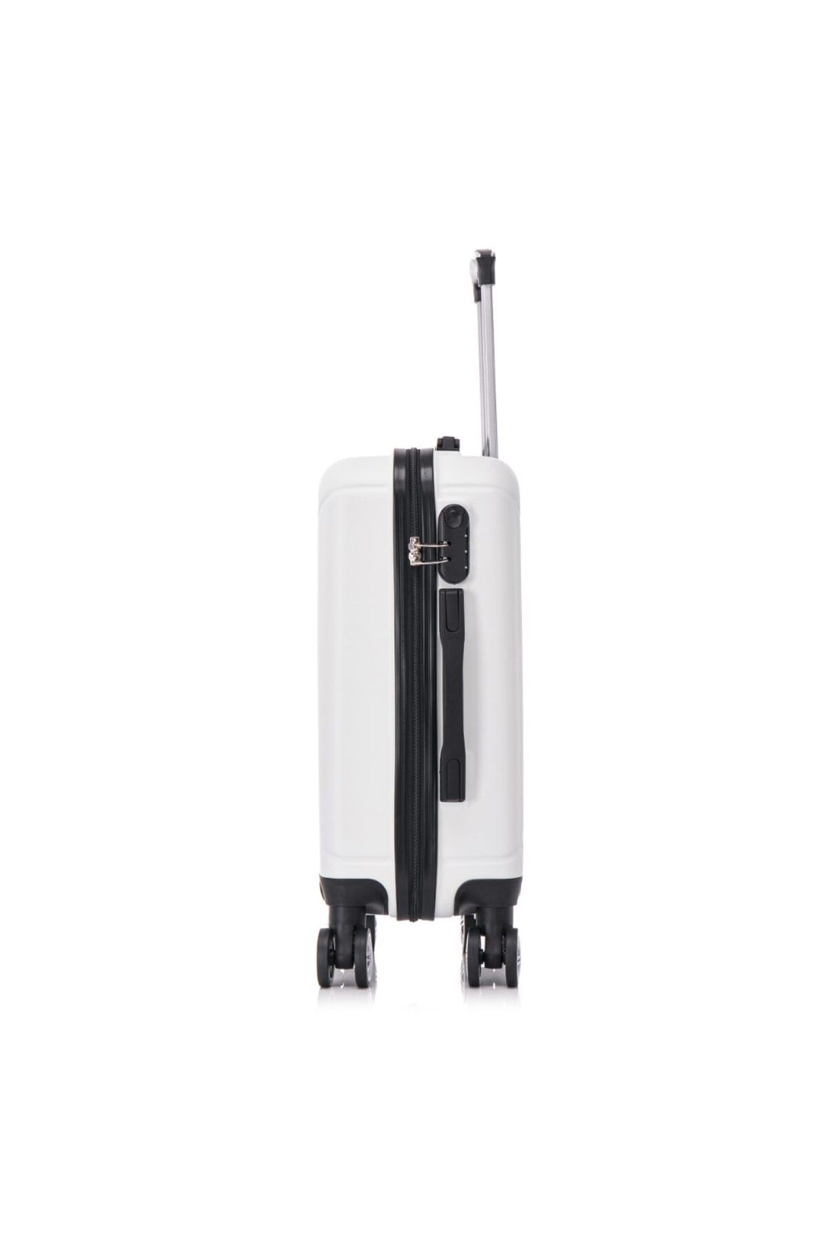 Quasar & Co.-Cabin Trolley,®, Smart model, Telescopic handle, code, 55x37x20cm, abs, White 5