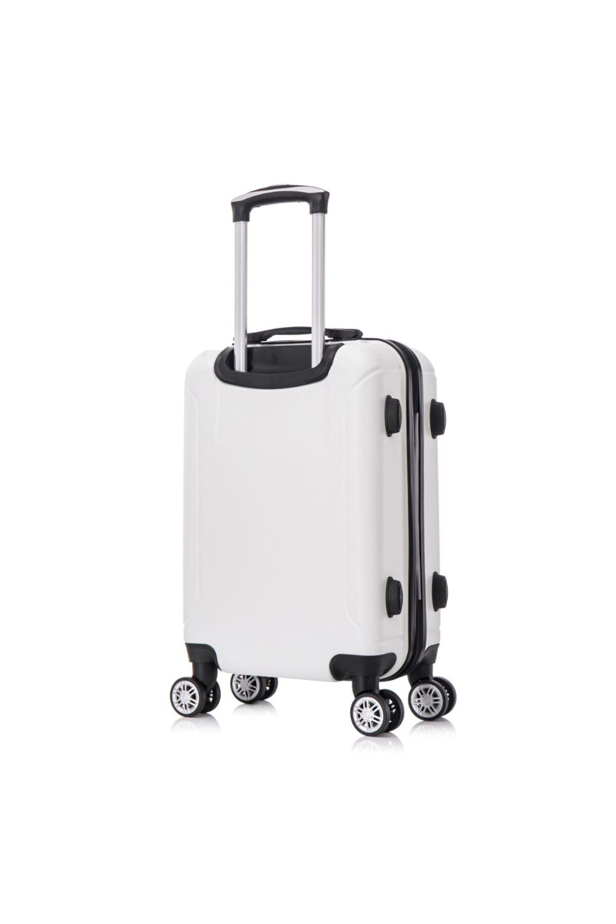 Quasar & Co.-Cabin Trolley,®, Smart model, Telescopic handle, code, 55x37x20cm, abs, White 4