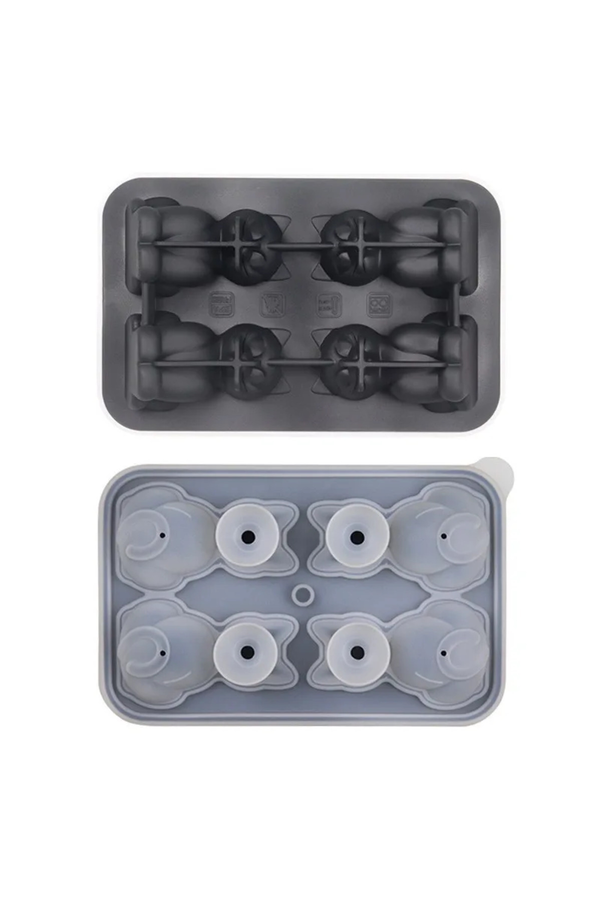 Choice1-black Silicone Ice Cube Ice Ball Mold Animal Ice Cube Cat Ice Cube Cat Ice Cube Mold Home Ice Cube I 1