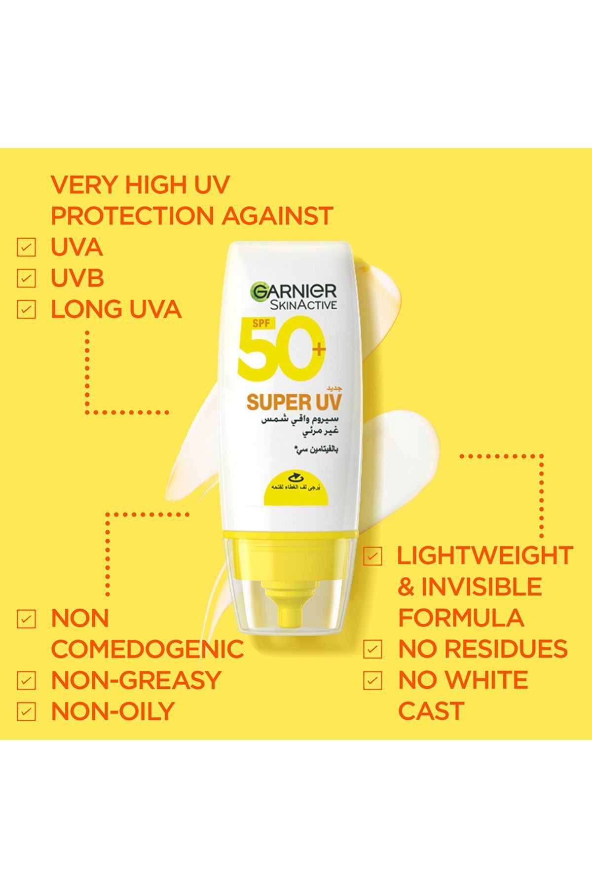 Garnier-Skinactive Super Uv Invisible Serum - Spf50+ Sunscreen 30ml 4