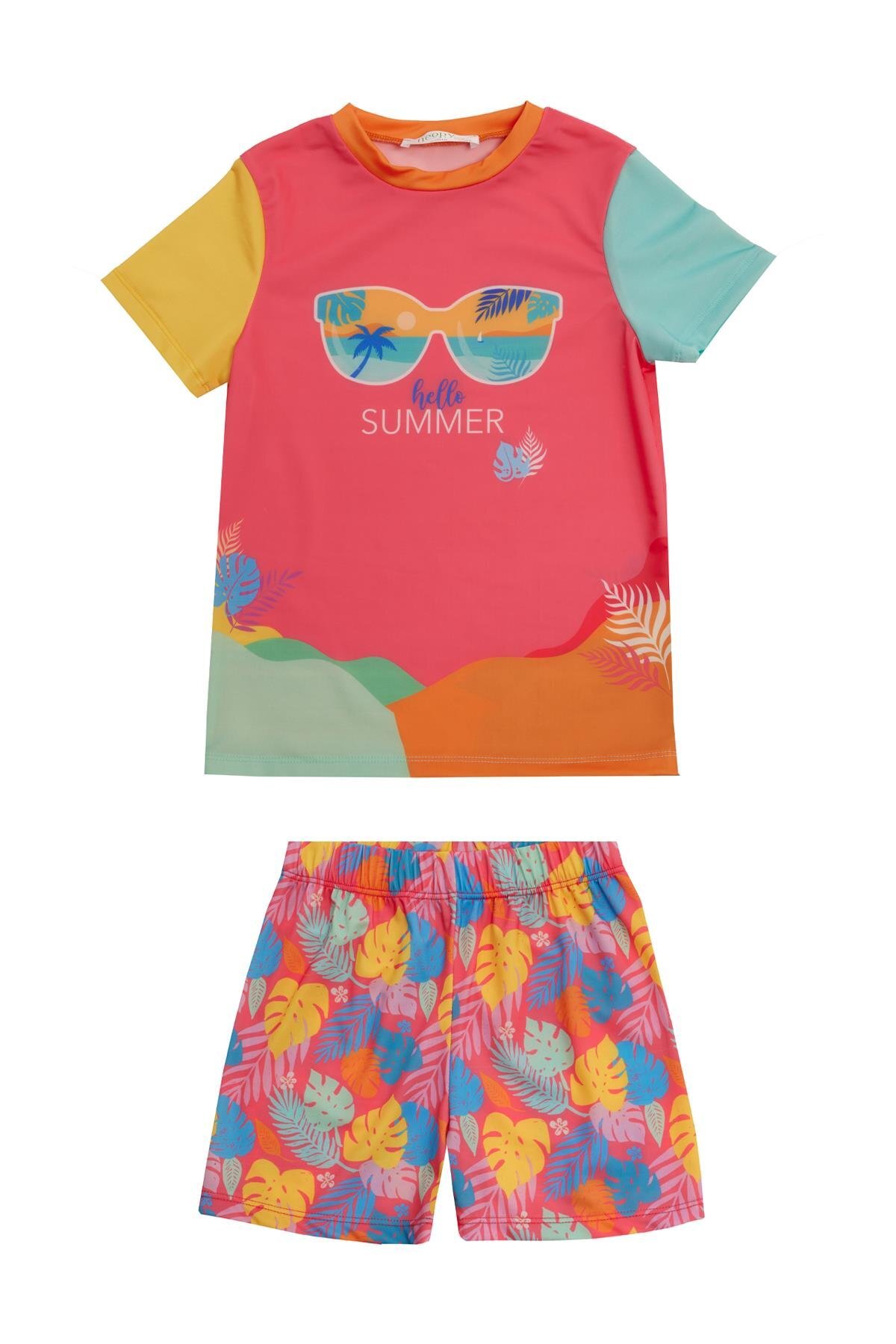 Luba Short Sleeve Short Children's Swimwear 5237