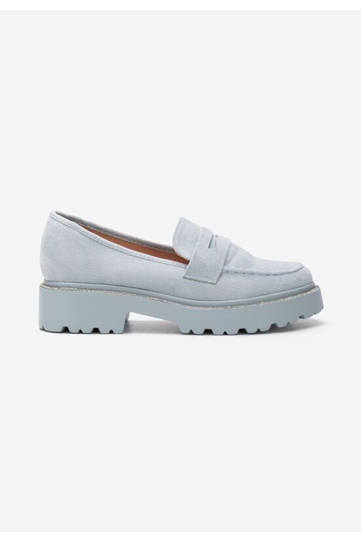 B T Shoes-Mocasini cu talpa groasa Tirra V2 albastri 3