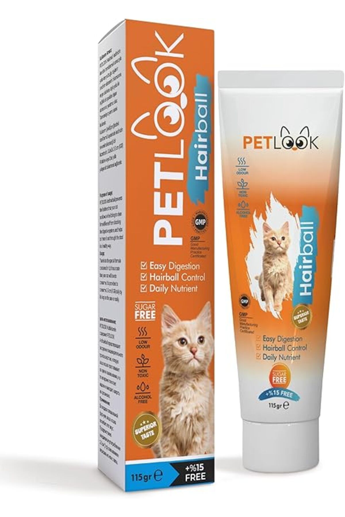 Orqinel PETLOOK Kedi Malt Hairball Tüy Yumağı Oluşumu Önleyici, 115 Gram