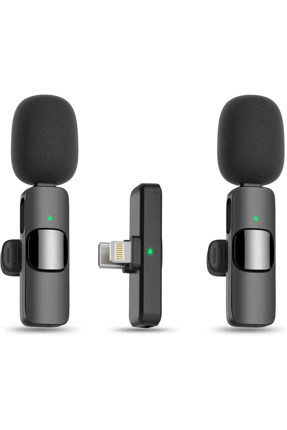AWH-Wireless Microphone for iPhone, iPad, Android - Bluetooth Lapel Mic for TikTok, YouTube, Podcast 1
