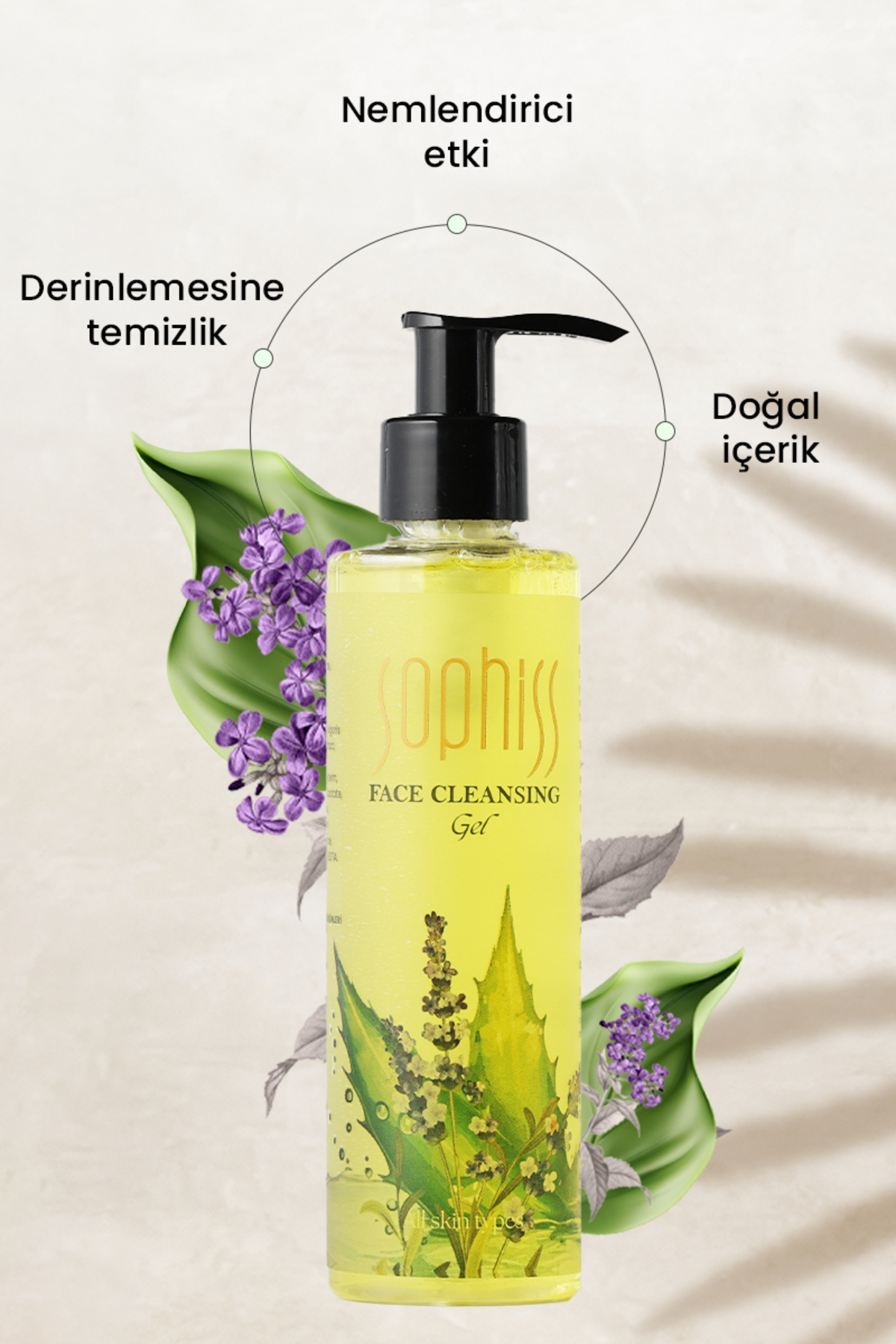 Premium Lavanda Özlü Yüz Yıkama Jeli 200 ml — 8683684306464 — تصویر 2 از 3
