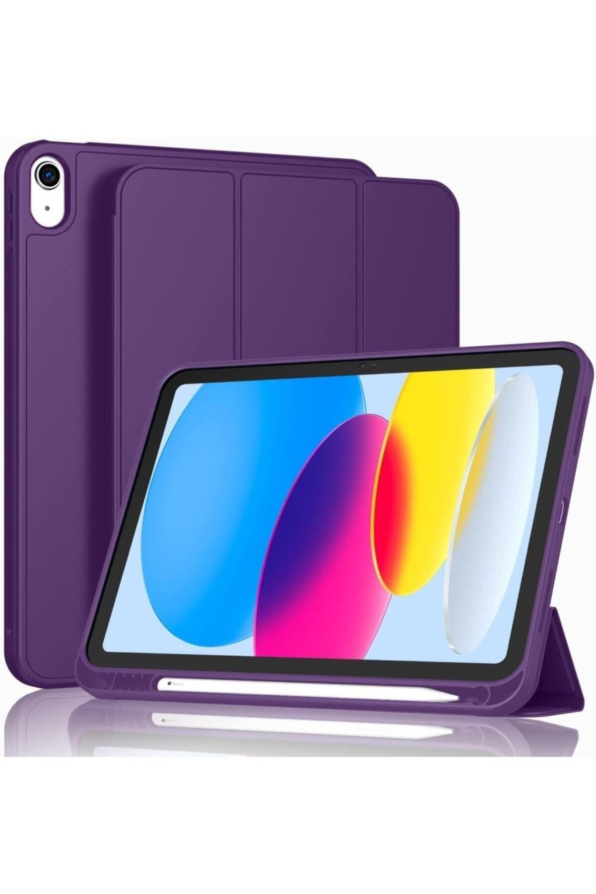 UnDePlus-iPad 10Generation 10.9 Compatible Case with Pen Compartment Smart Case A2696 A2757 A2777 (NOT AIR) 1