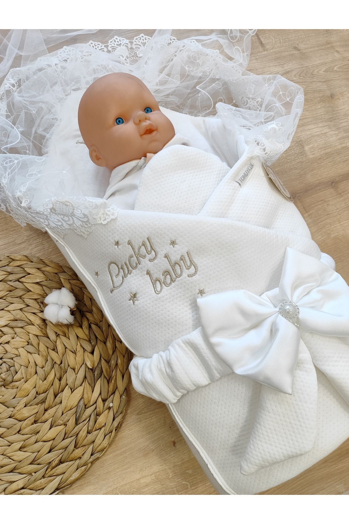 Tomuycuk Yenidoğan Hediyelik Bebek Kundağı Unisex Bebek Dış Kundak Hastane Çıkışı Bebek Battaniye Oyun Matı fotoğrafı 4 (önizleme)