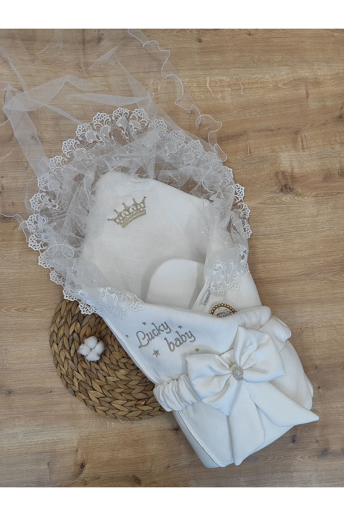 Tomuycuk Yenidoğan Hediyelik Bebek Kundağı Unisex Bebek Dış Kundak Hastane Çıkışı Bebek Battaniye Oyun Matı fotoğrafı 2 (önizleme)