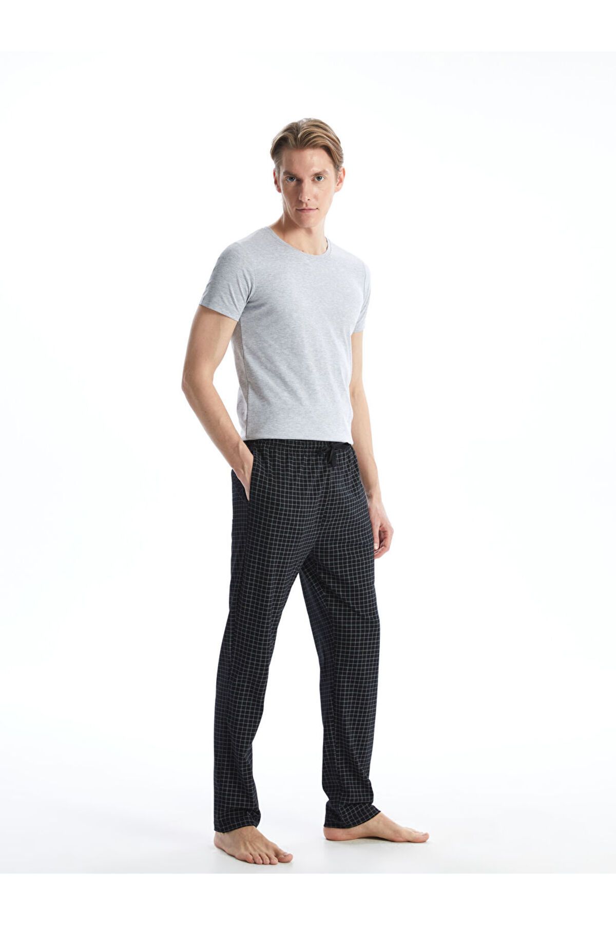 LC Waikiki Yeni Sezon Standart Kalip Ekose Erkek Pijama Alt - S50016Z8