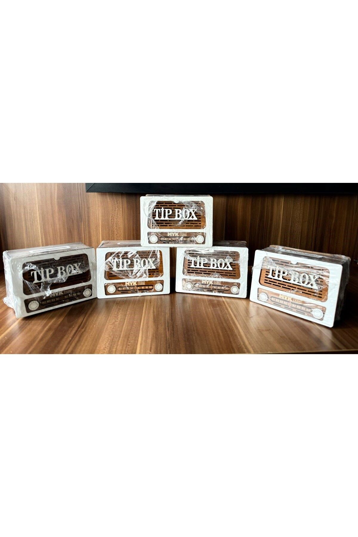 mykhediyevesanatatölyesi-Tip Box Tip Box and Piggy Bank (Pack of 5) Nostalgic Radio Look Tipbox 6