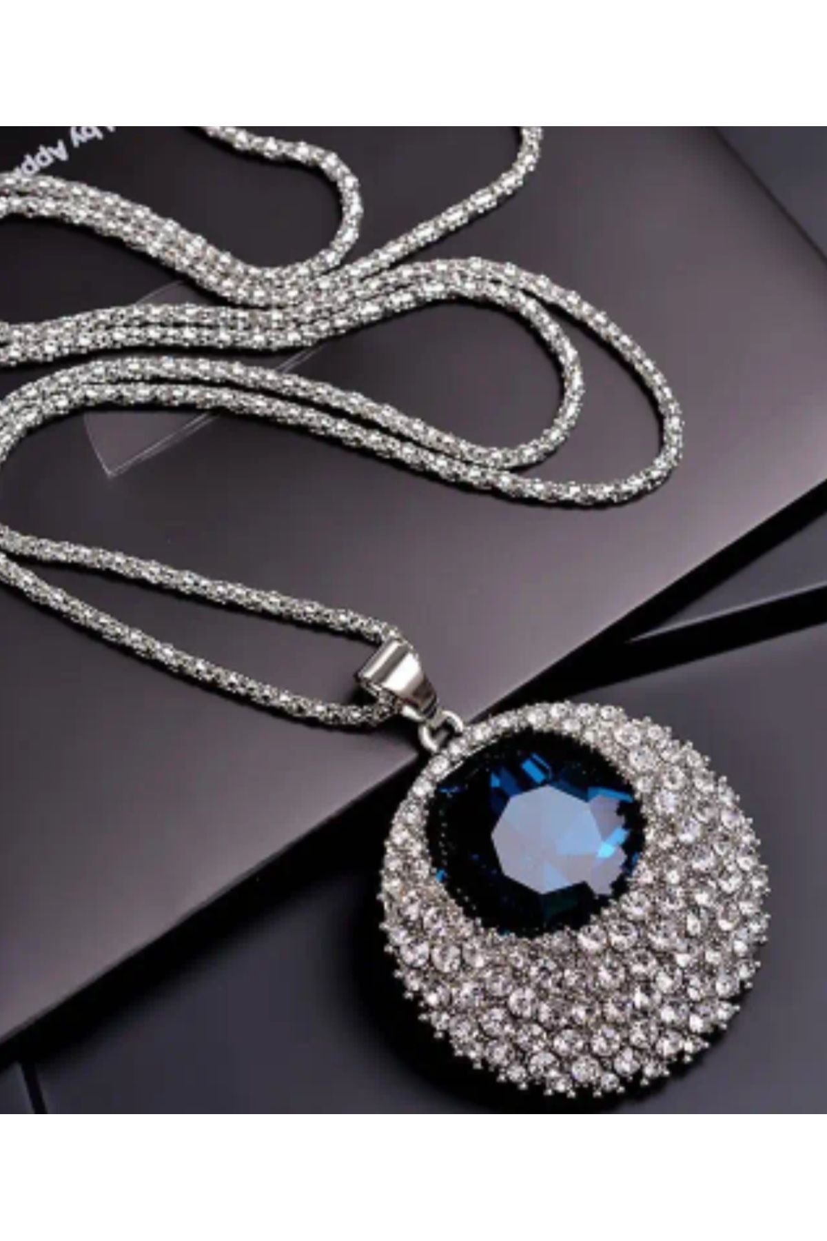 Tubada Accessories Uzun Kristal Kolye ( 75 cm)