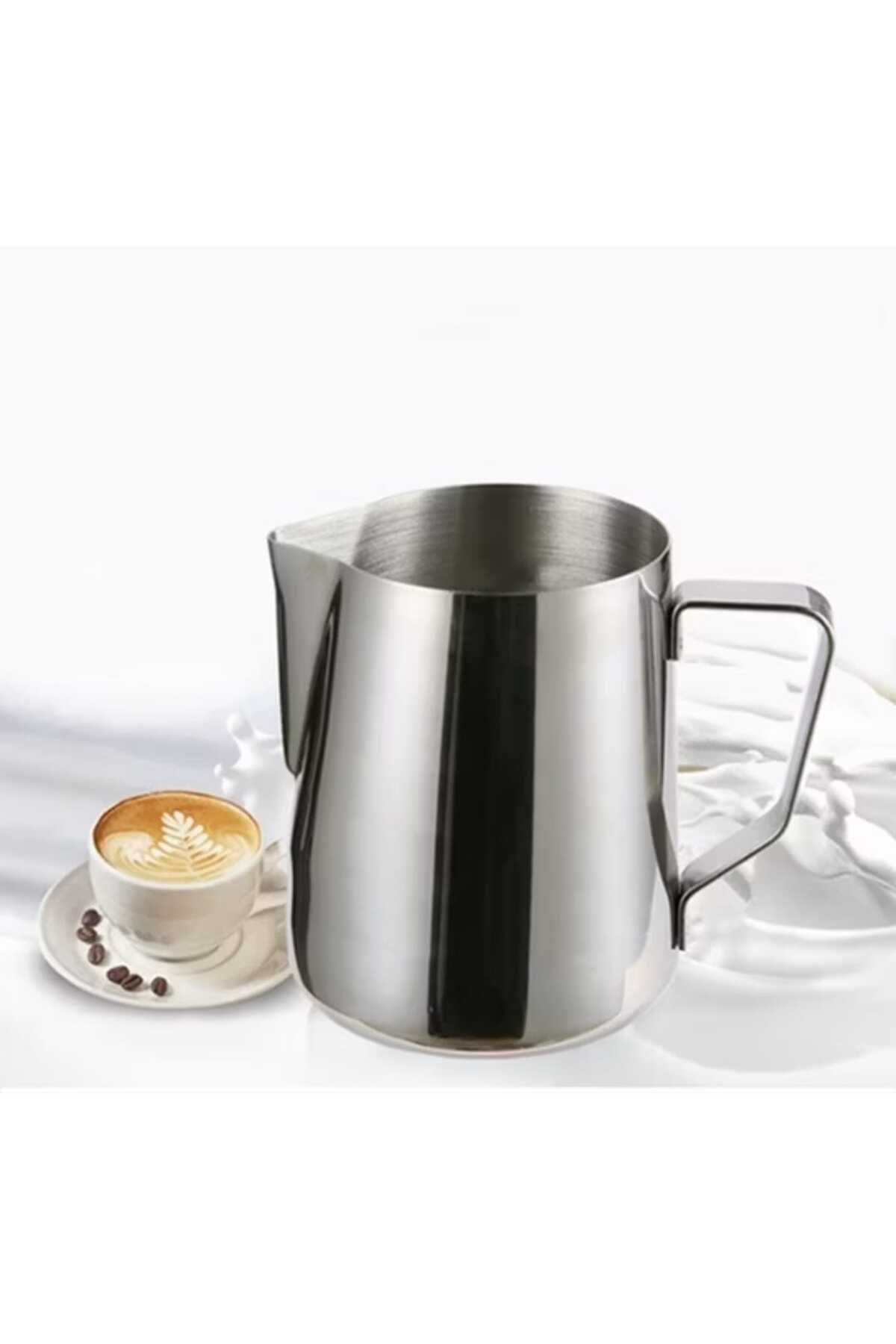 Generic-Stainless Steel Milk Frothing Pitcher for Espresso and Latte Steam 600ml 1