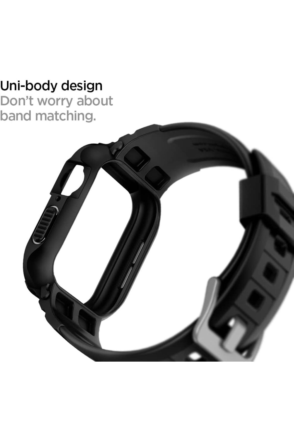 Spigen-Rugged Armor Pro - حافظة Apple Watch مع حزام، متوافقة مع سلسلة 9/8/SE2/7/6/SE/5/4 45 مم/44 مم 7