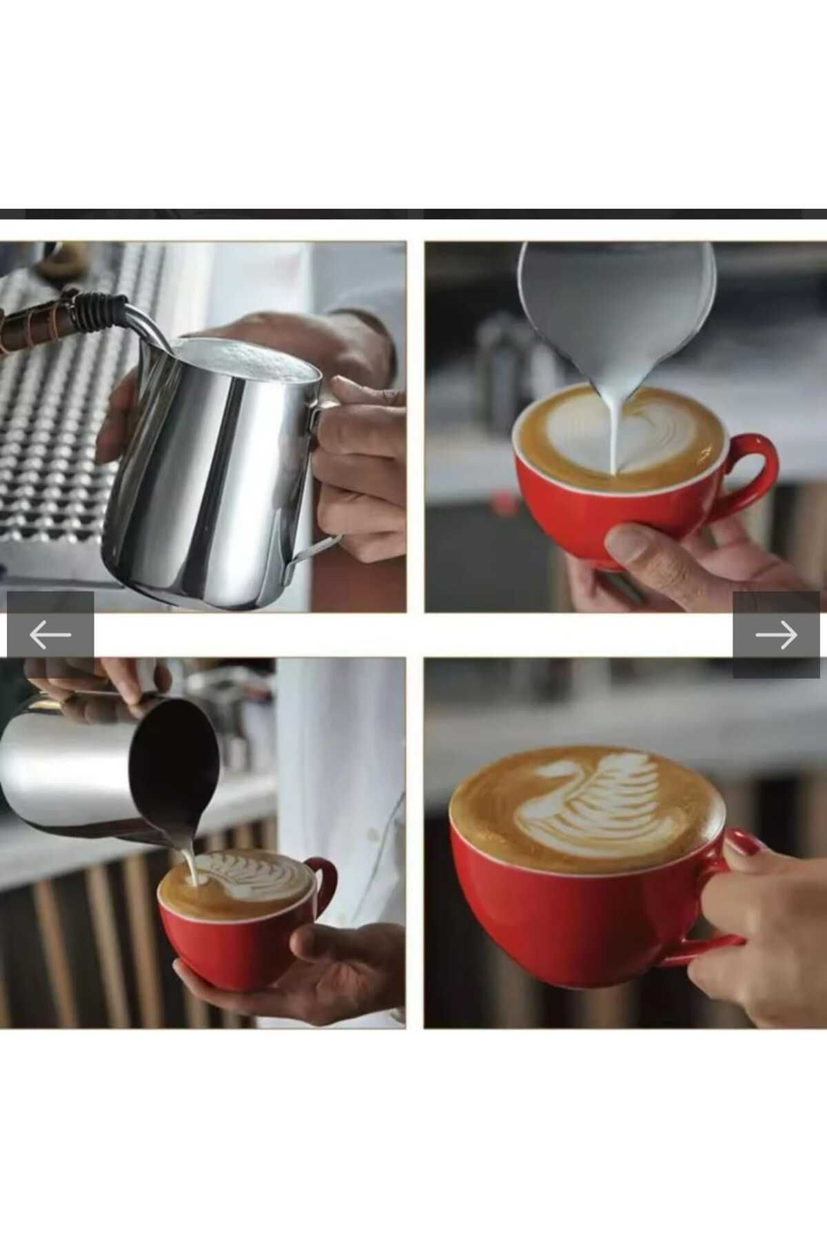 Generic-Stainless Steel Milk Frothing Pitcher for Espresso and Latte Steam 600ml 7