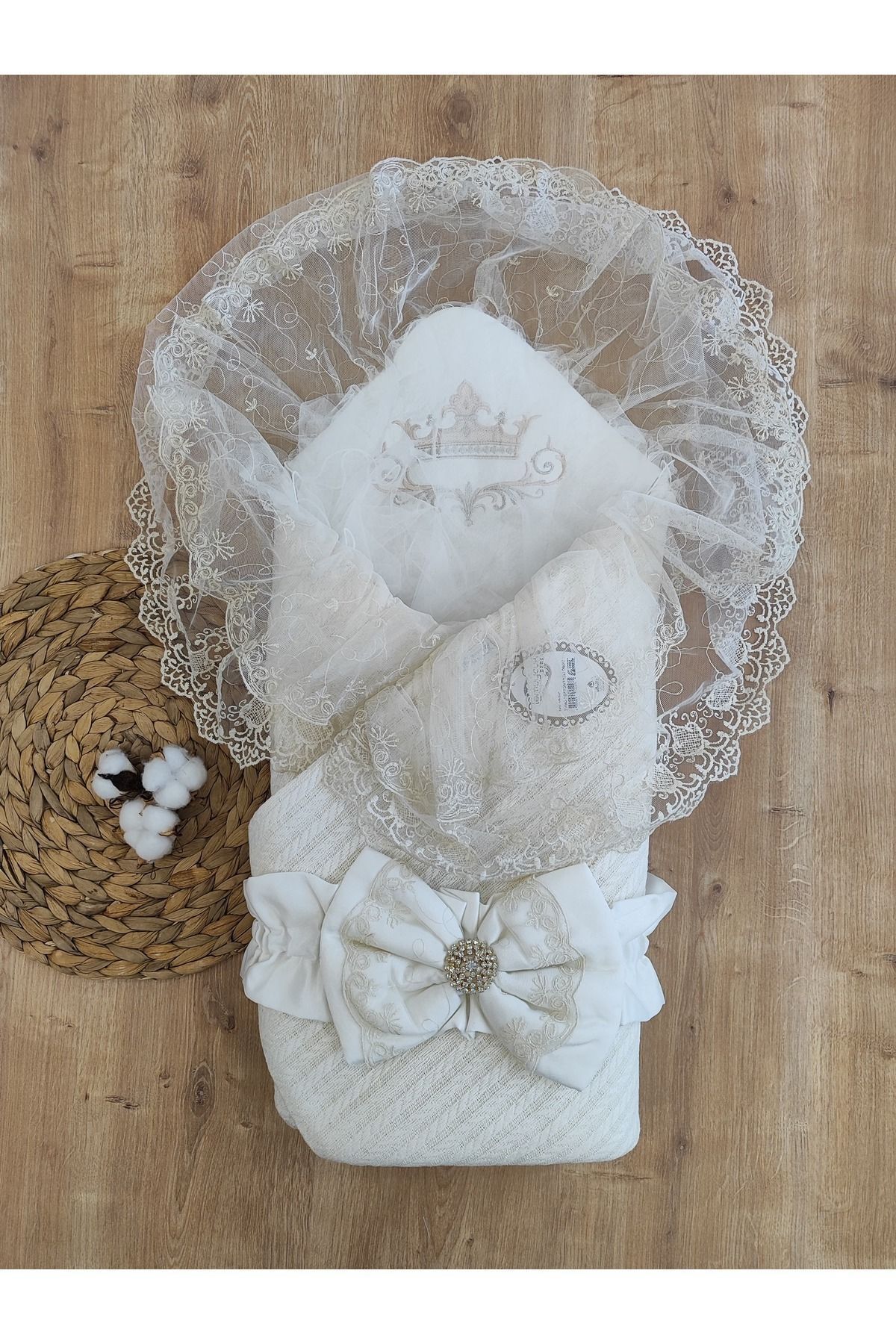 Tomuycuk Triko Örgü Bebek Kundağı Unisex Bebek Dış Kundak Battaniyesi Hastane Çıkışı Kundak Battaniye fotoğrafı 7 (önizleme)