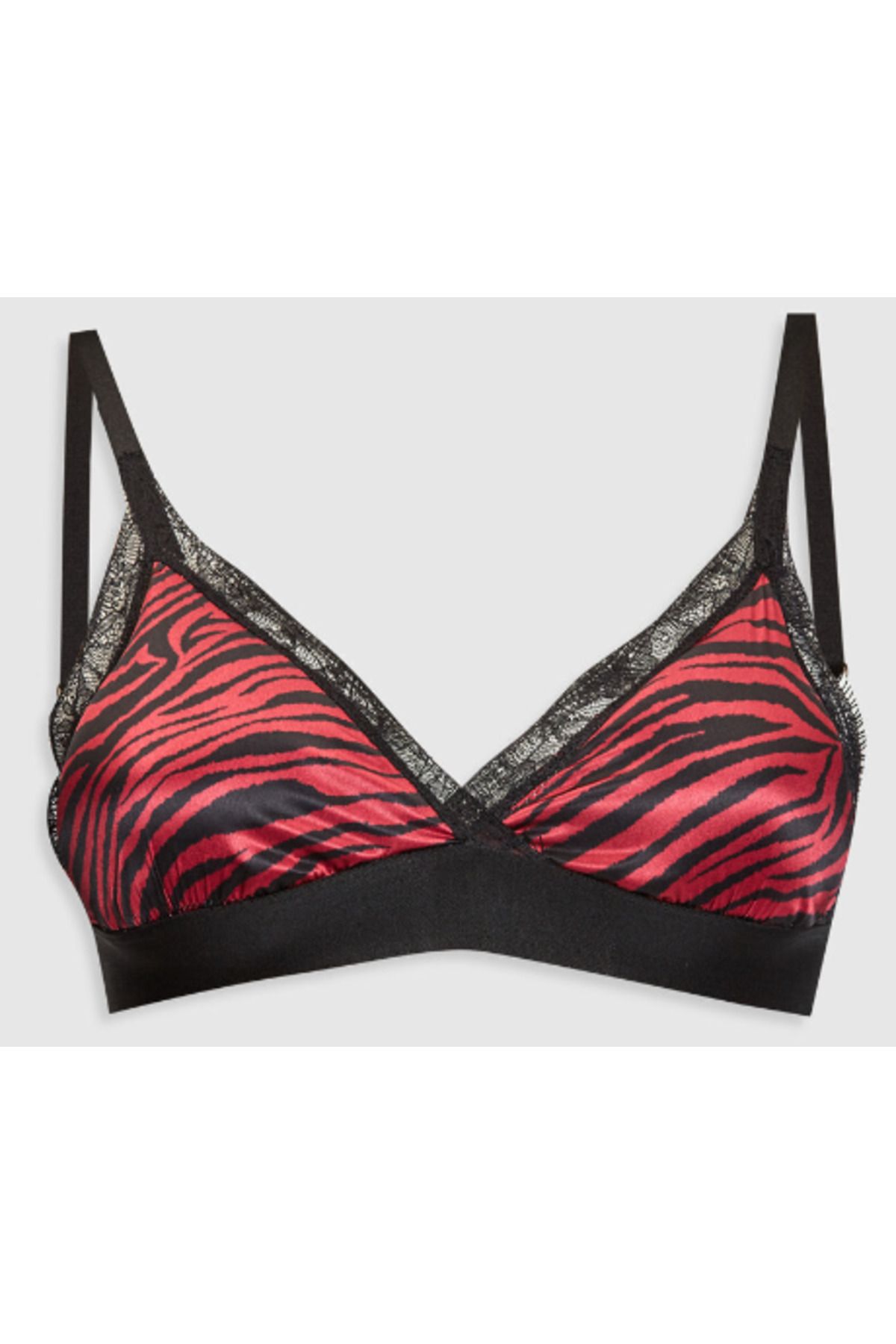 DEEP SECRET-Zebra Pattern Satin Bralet Ds200036br 1