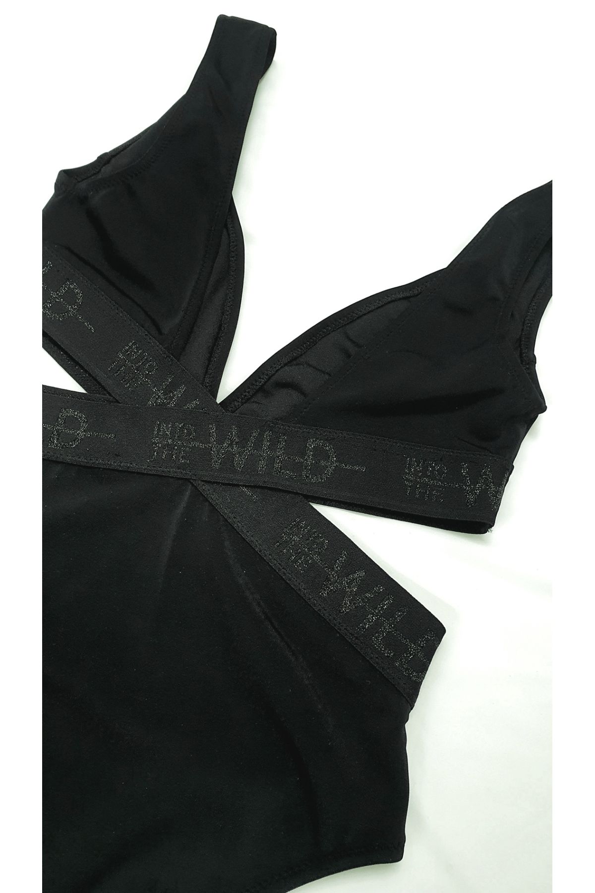 DEEP BEACH-Black Wide Elastic Stripe Swimsuit (Db 200511 Ma) 4